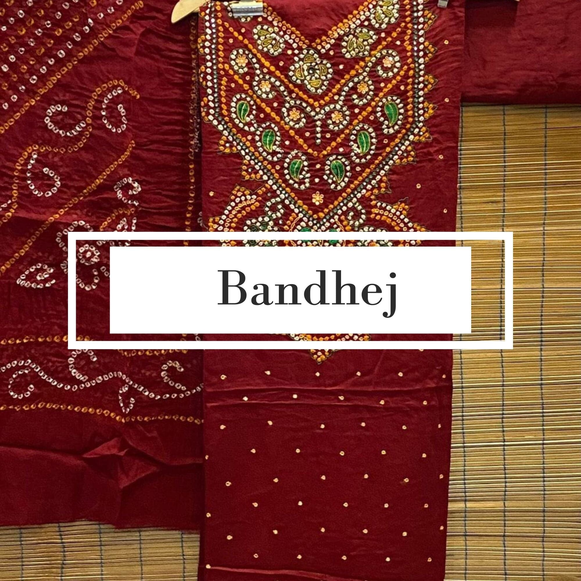 bandhej shawls