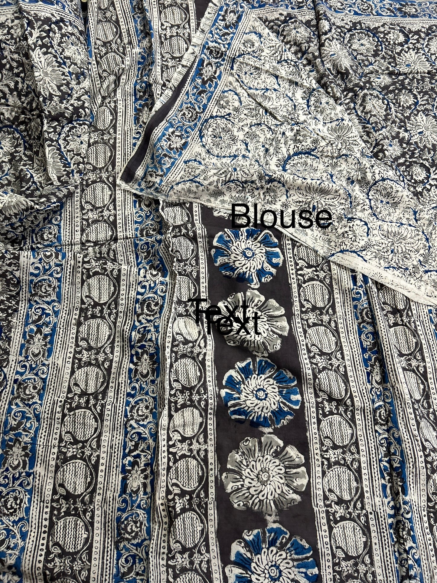 Kalamkari Cotton Saree with Blouse