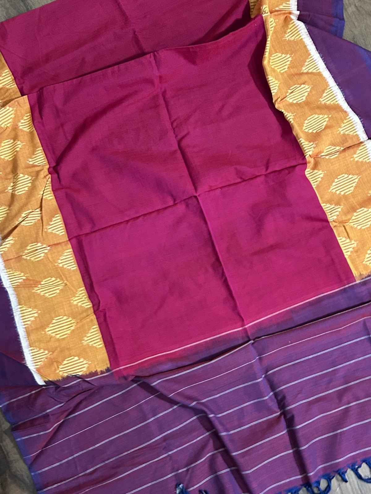 Ikat Mercerized Cotton Dupatta