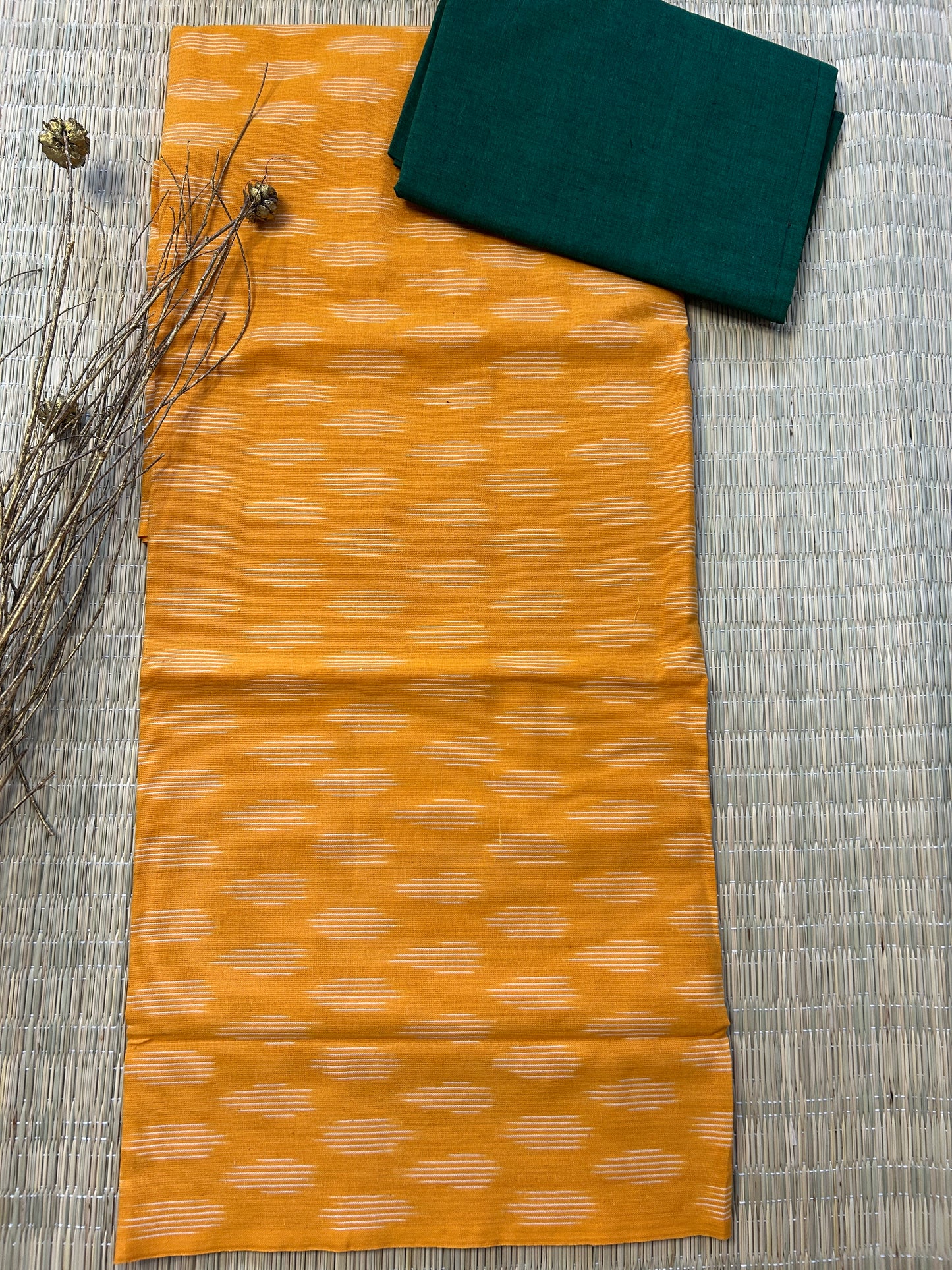 Double Ikat Cotton Top Bottom