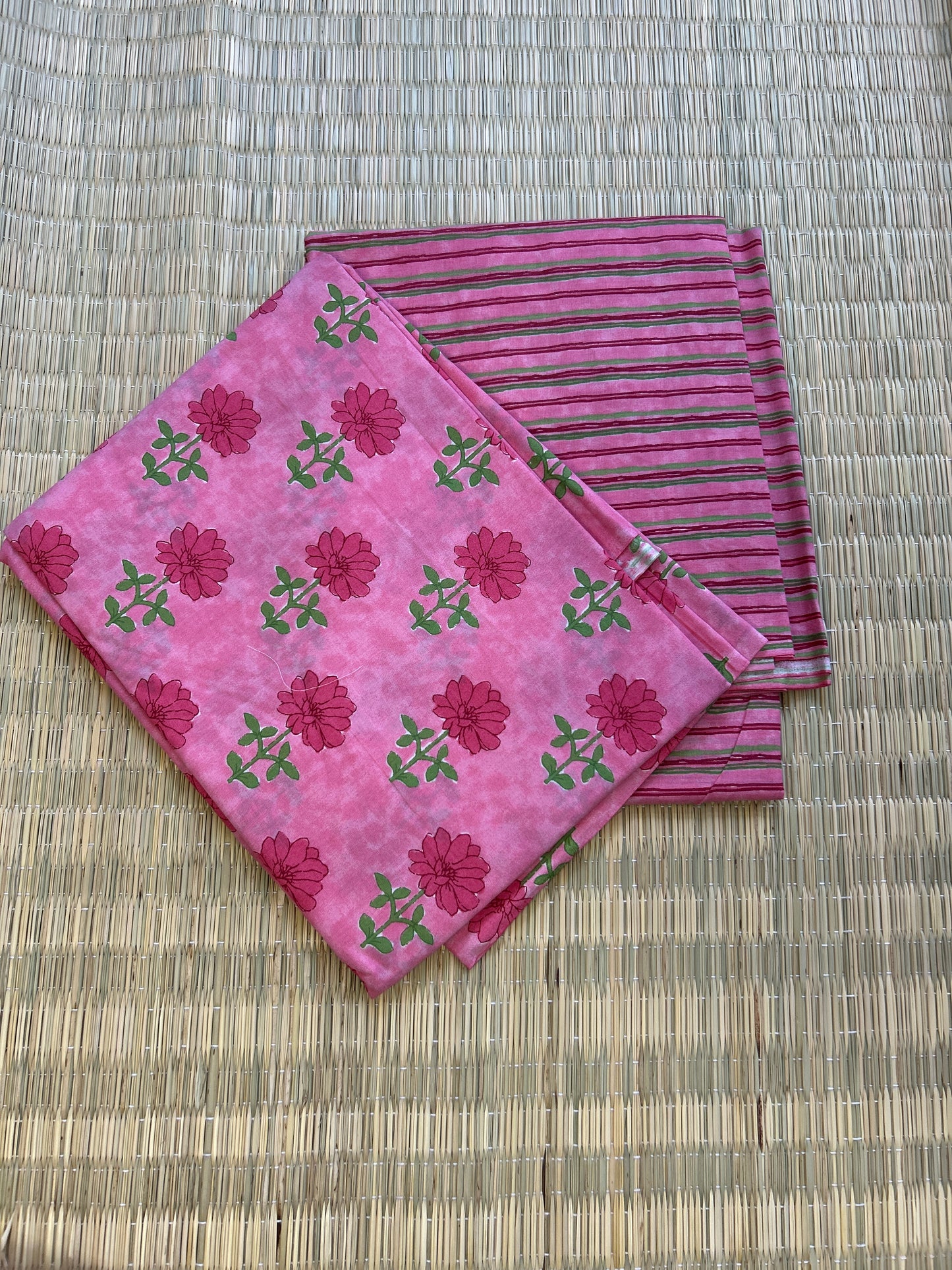 Hand BlockPrint Cotton Top Bottom Set(TB -13)