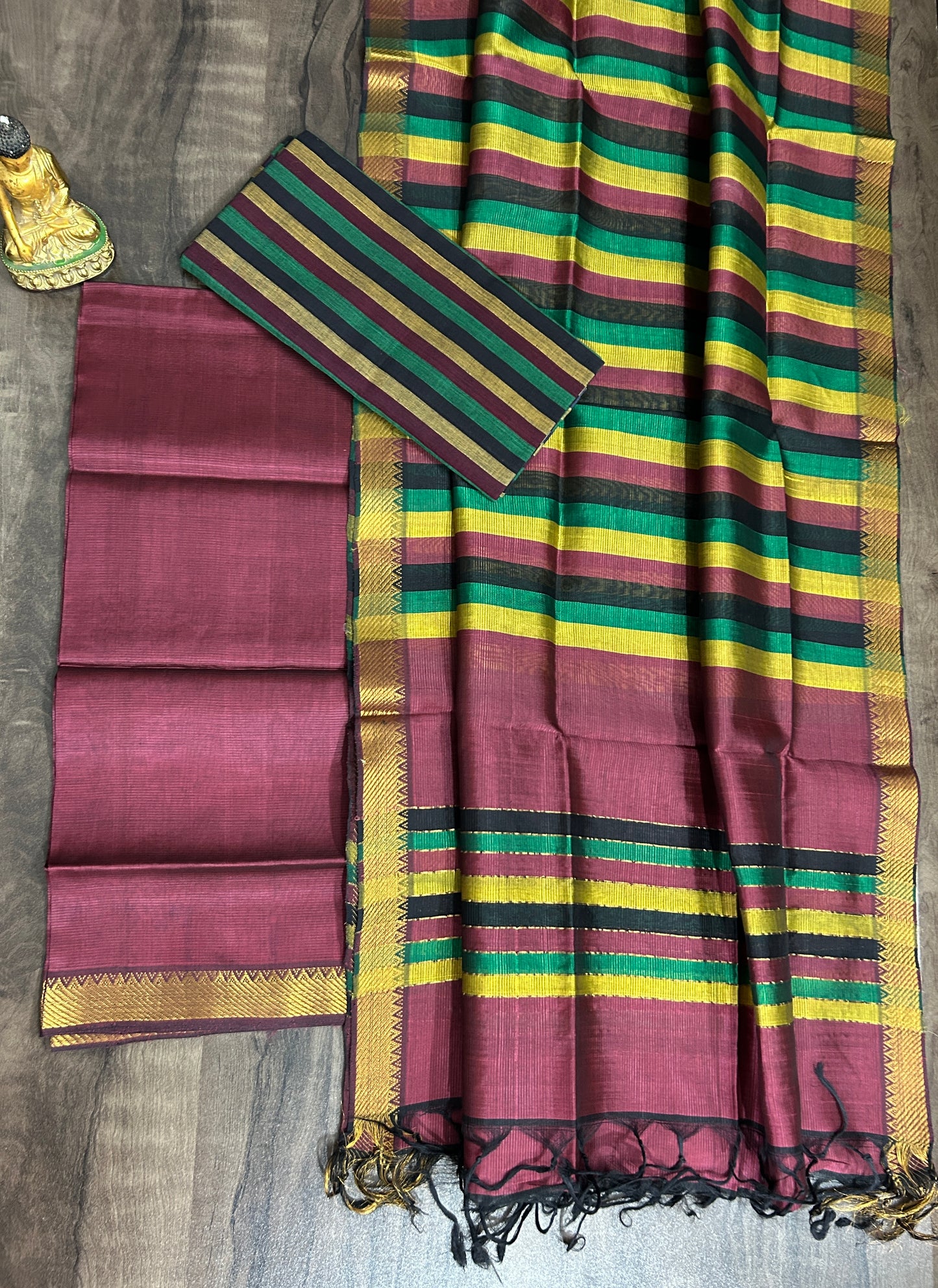 Mangalagiri Silk Cotton Dress Material