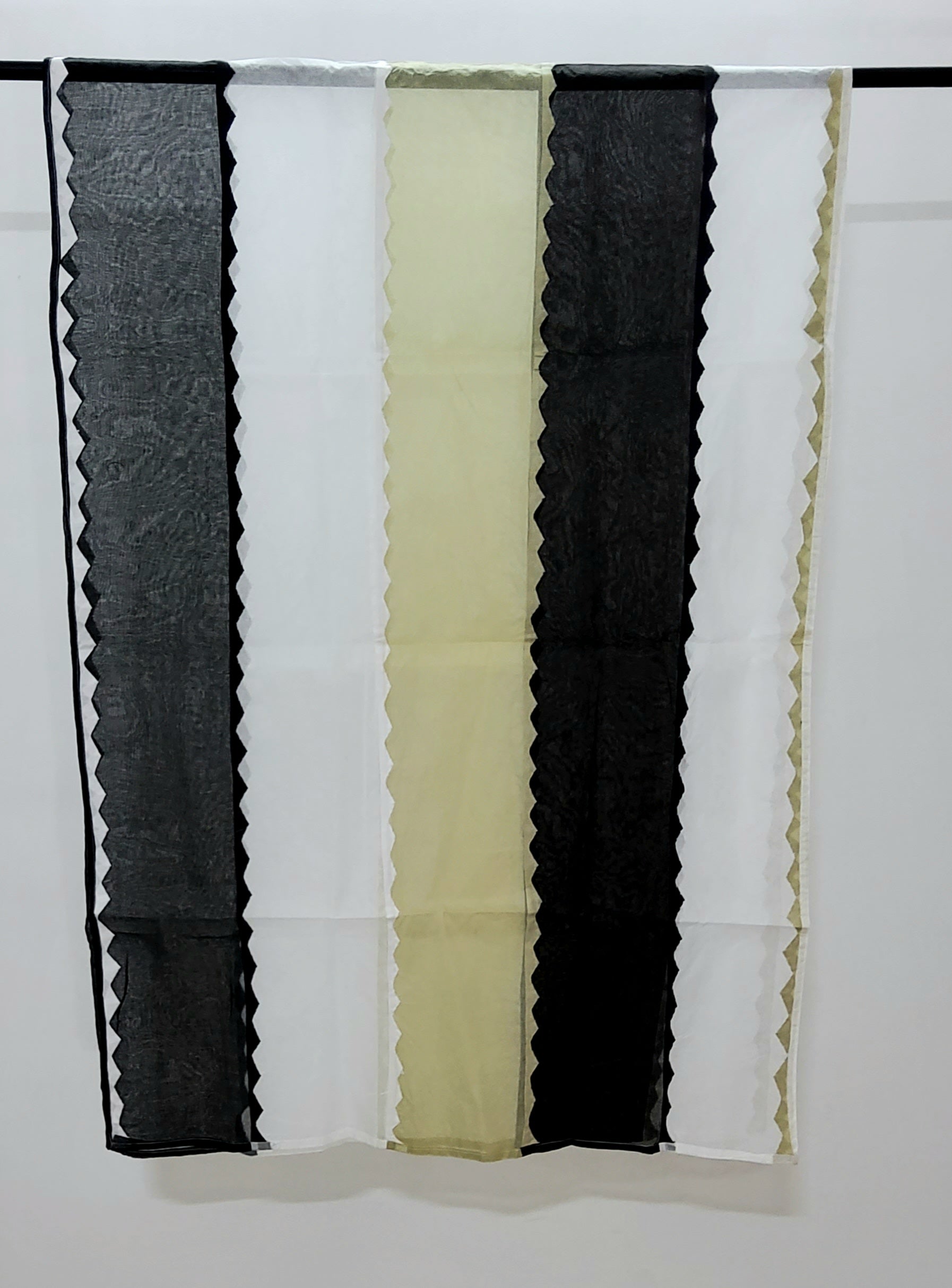 Applique Cotton Orgundi Cotton Dupatta