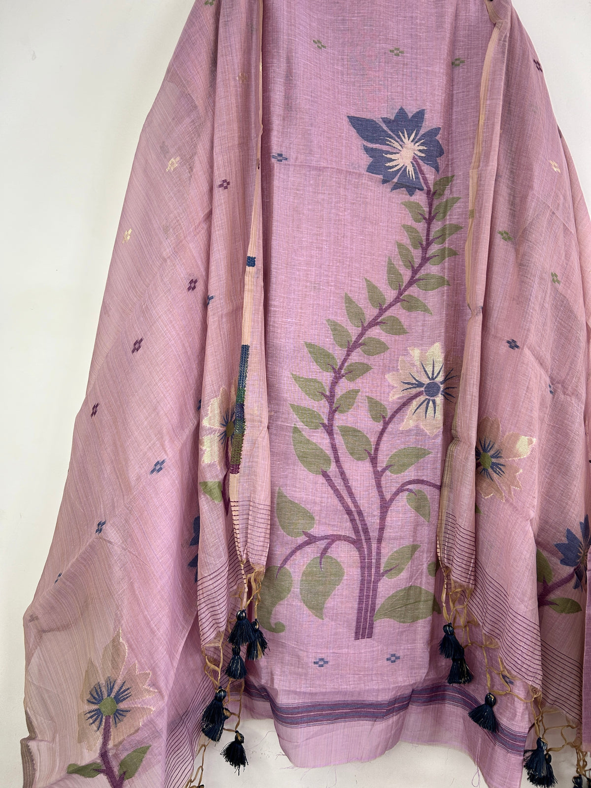 Assam Muga Silk Cotton Woven Dress Material