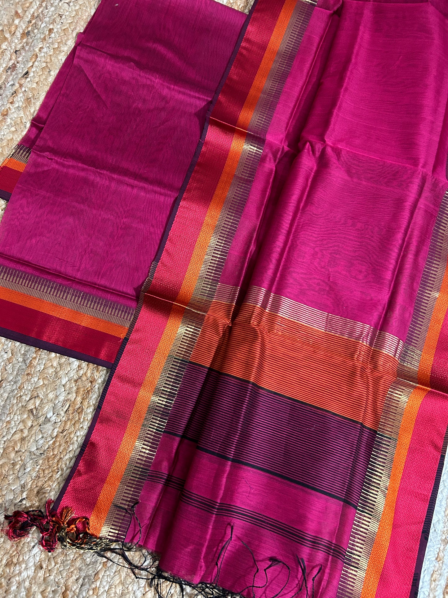Maheshwari Silk Cotton Dress Material