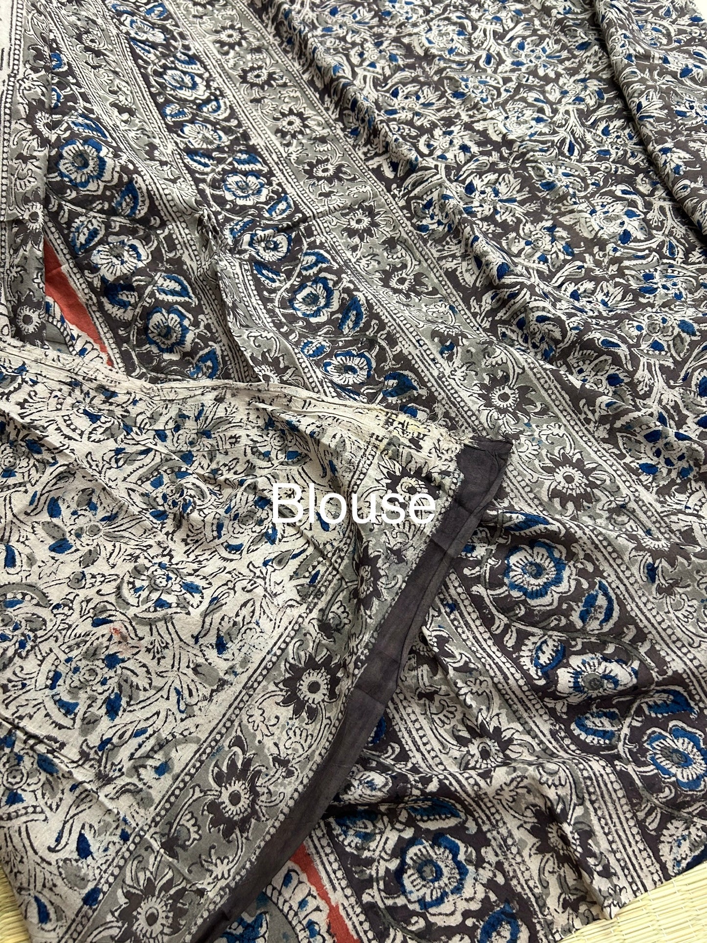 Kalamkari Cotton Saree with Blouse