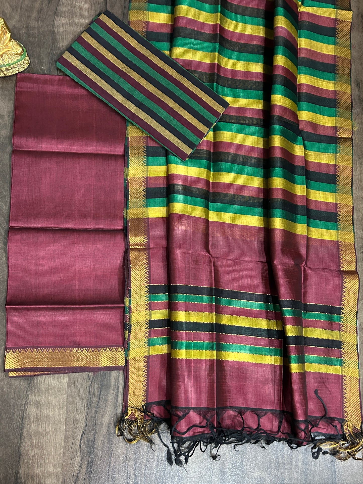 Mangalagiri Silk Cotton Dress Material