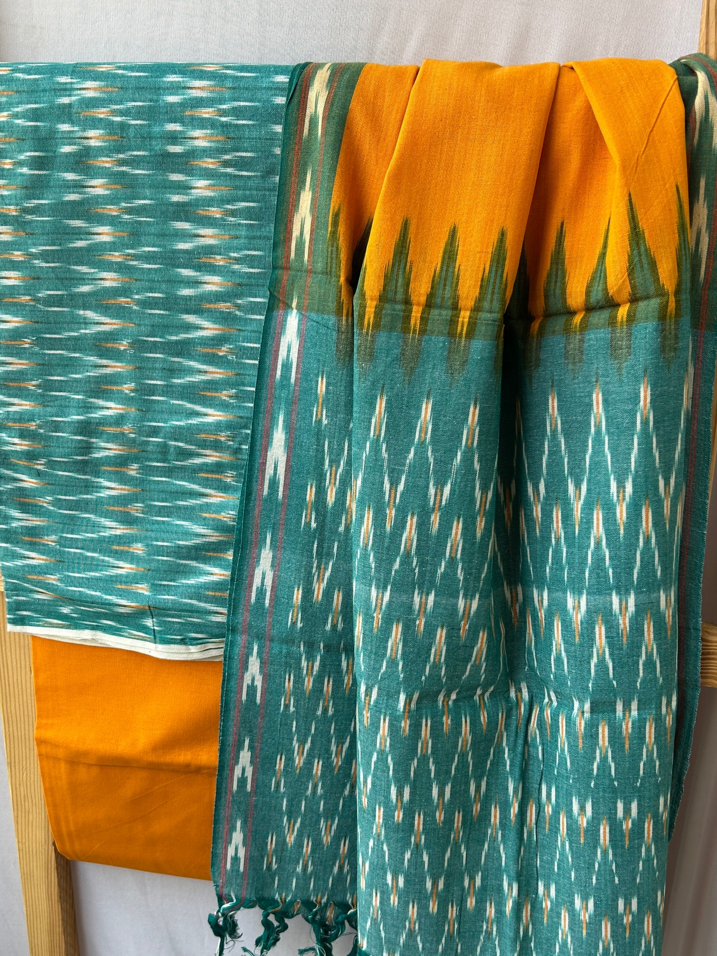 Ikat Cotton Dress Material