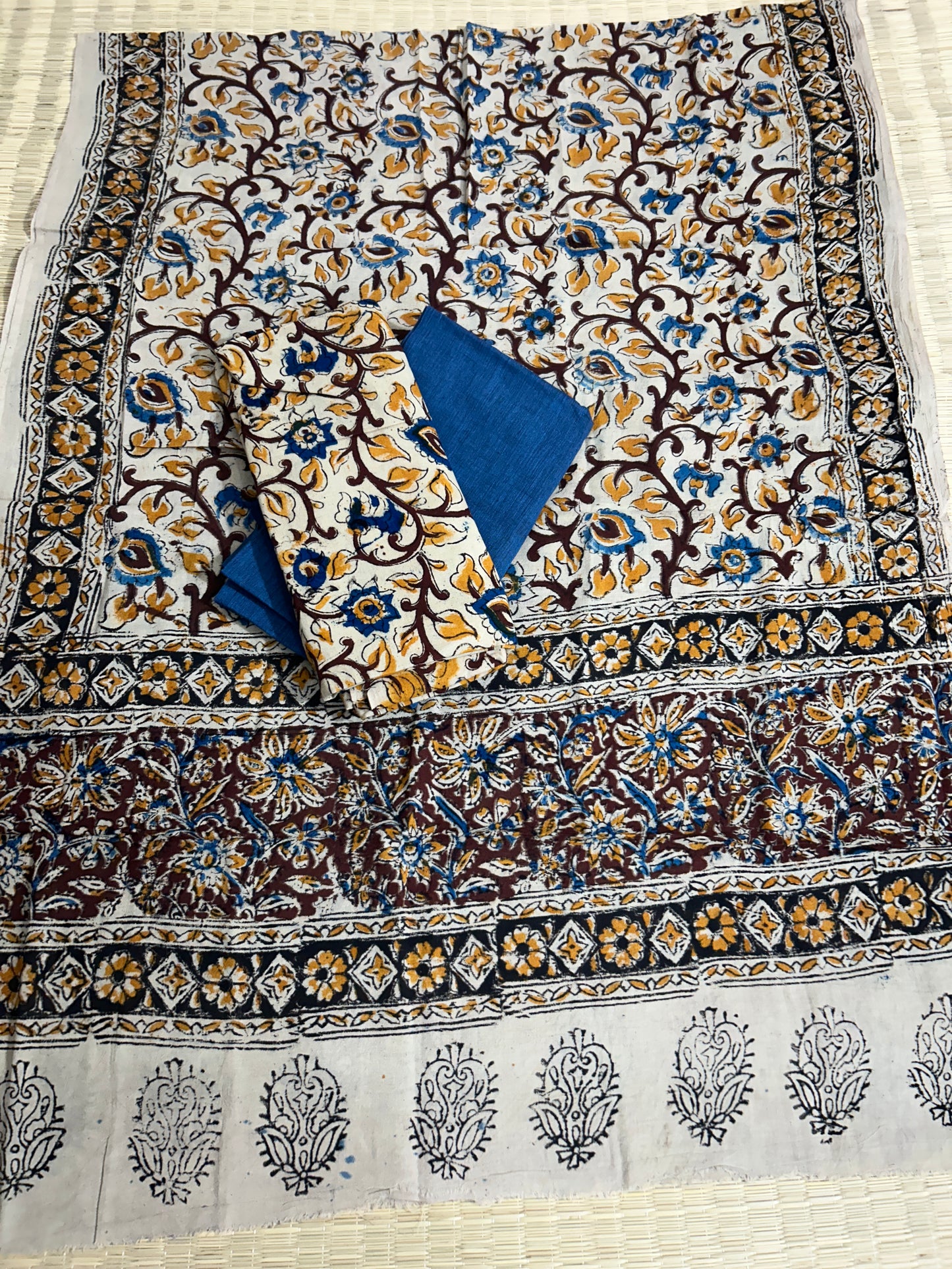 Kalamkari Cotton Dress Material