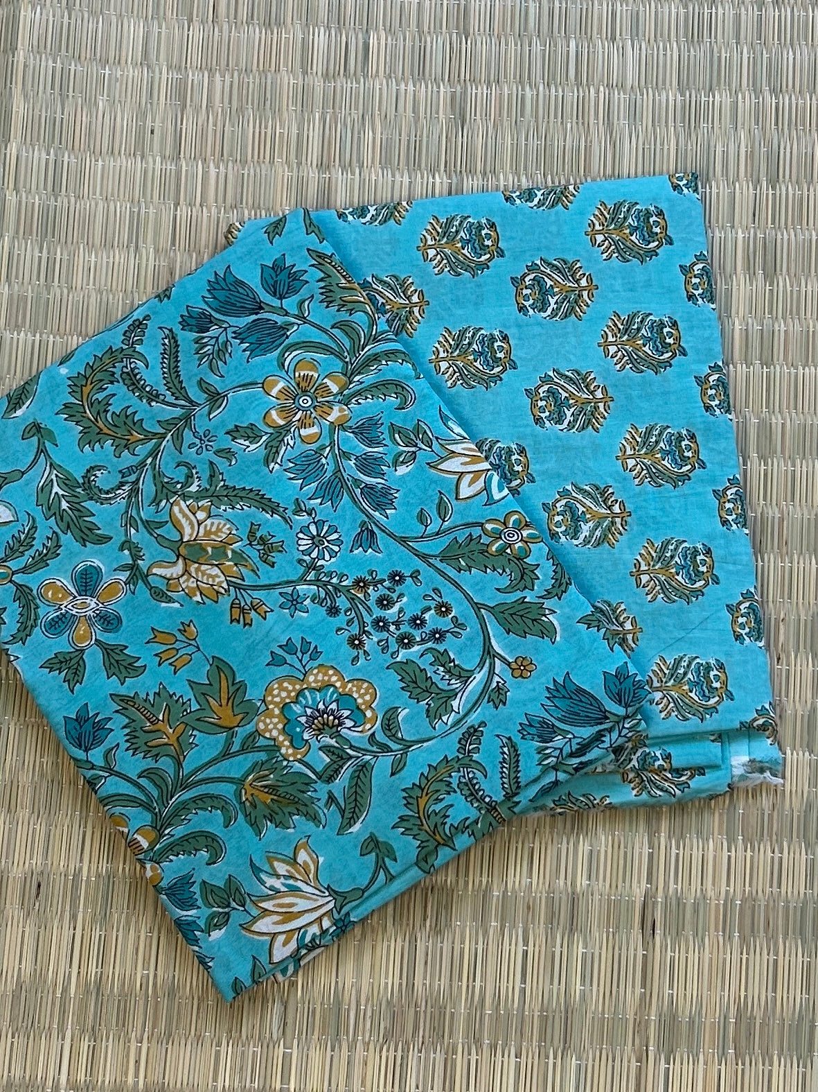 Hand Block Print Cotton Top Bottom Set (TB-15)