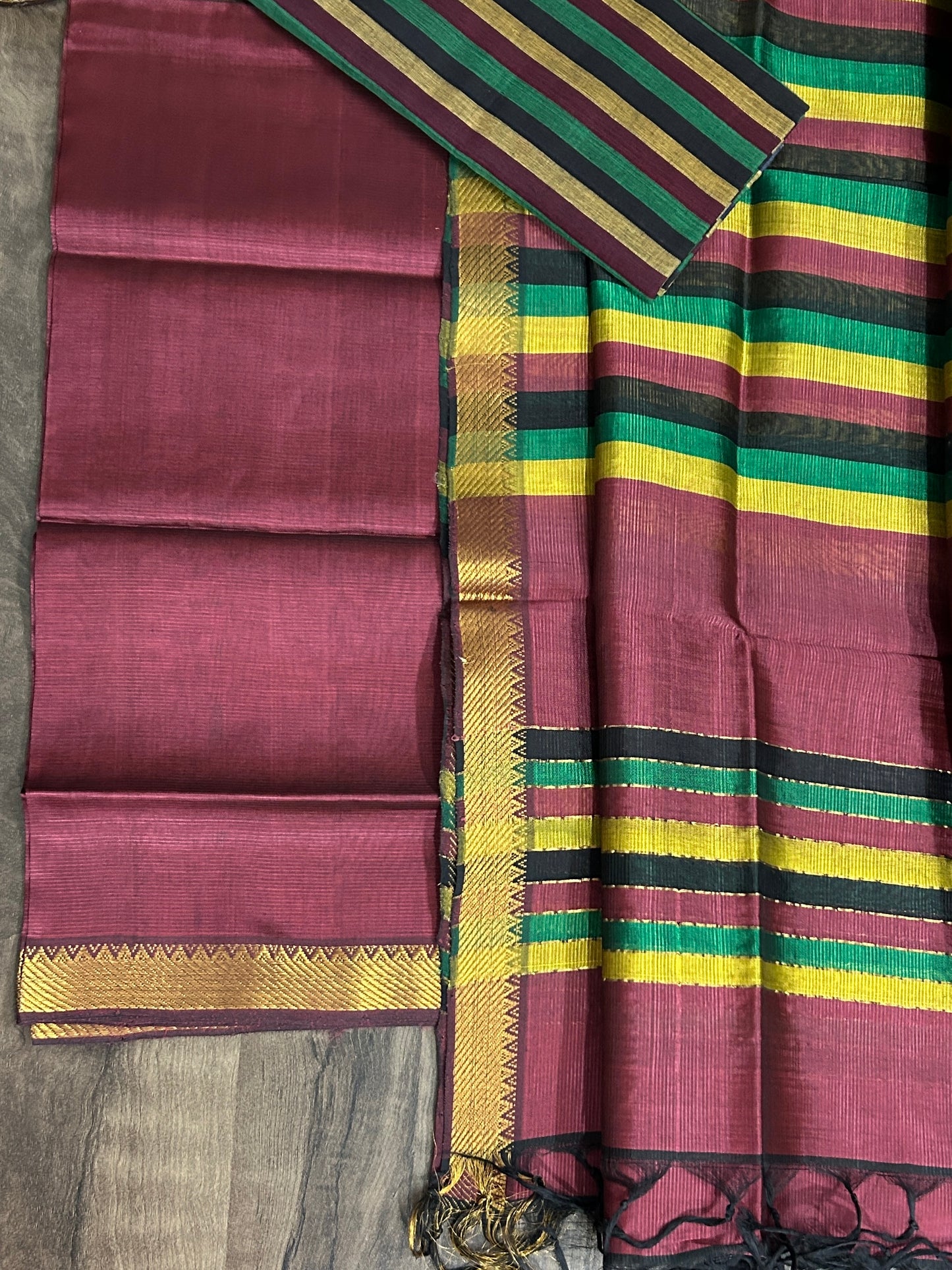 Mangalagiri Silk Cotton Dress Material