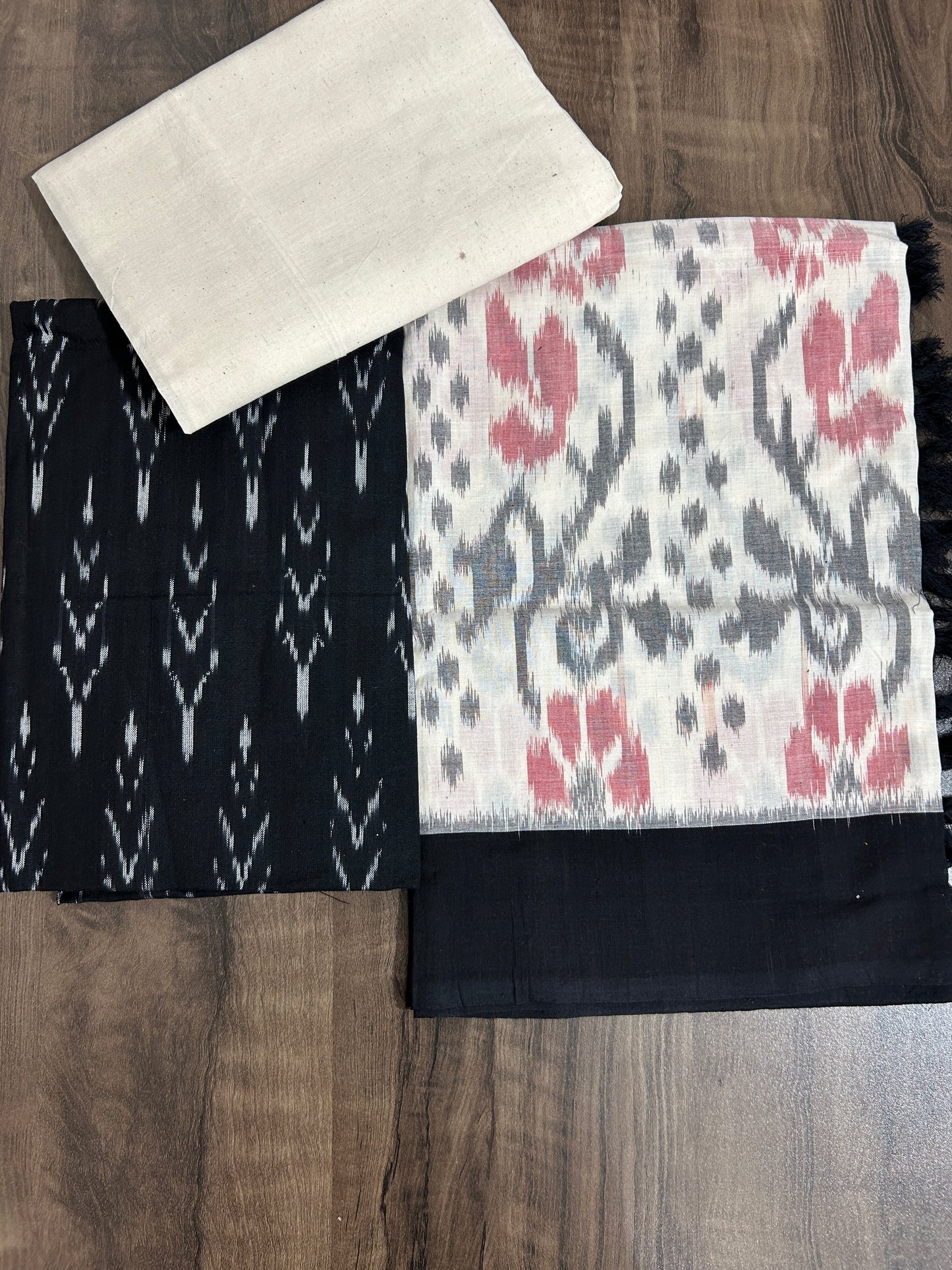 Duble Ikat Cotton Dress Material
