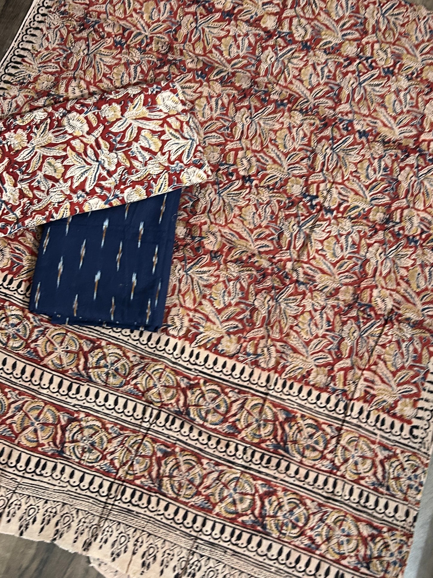 Ikat - Kalamkari Cotton Dress Material