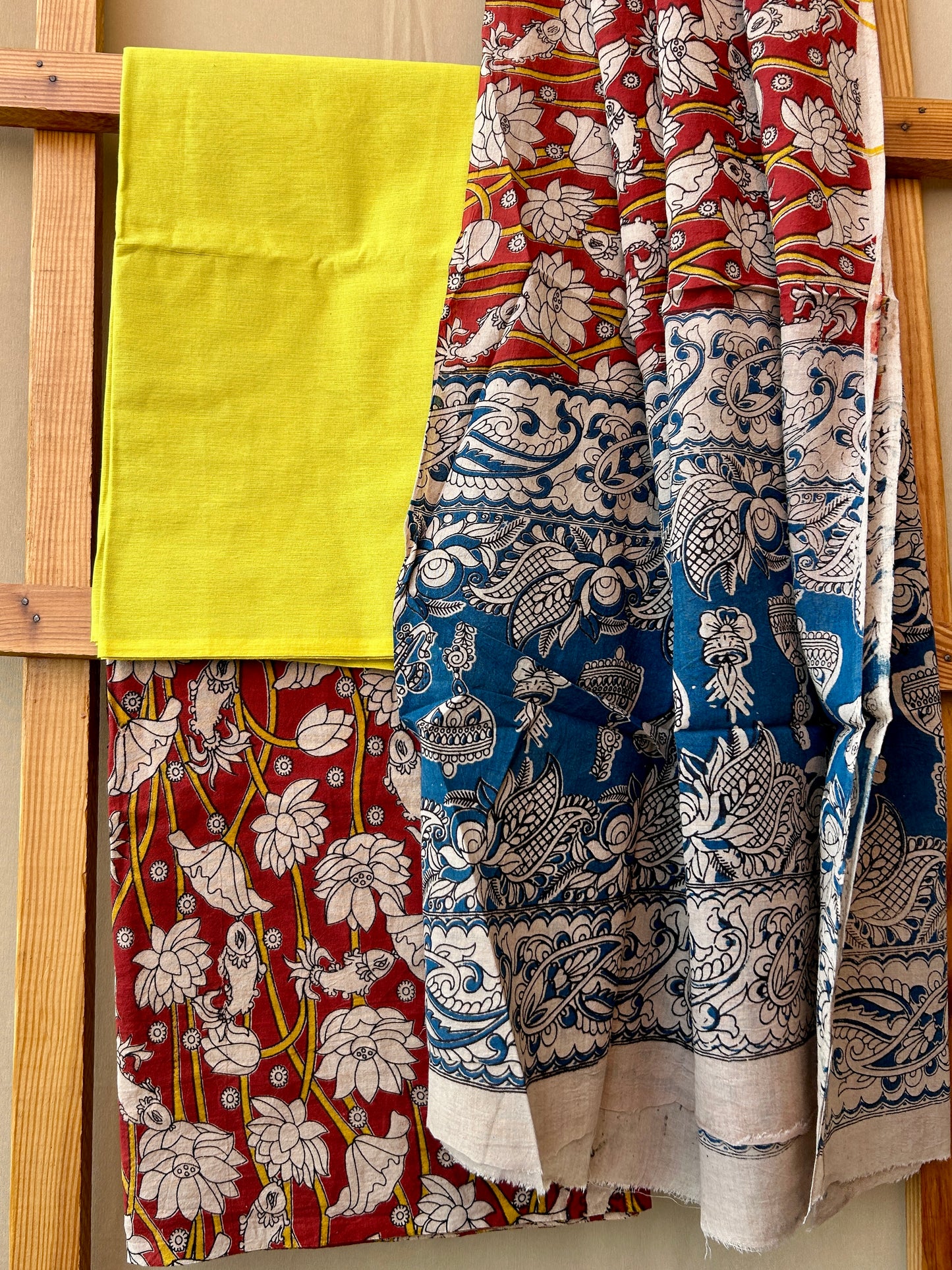 Kalamkari Cotton Dress Material