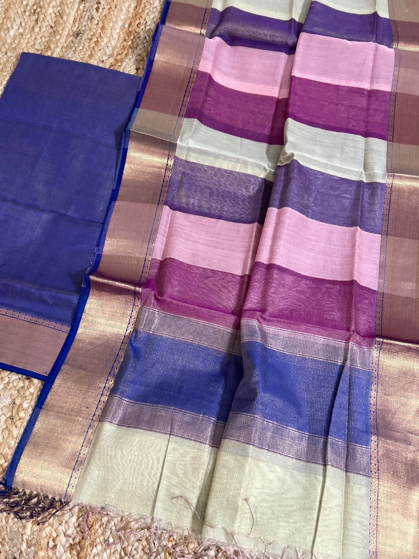 Maheshwari Tissue Silk 2 Pc Dress Material