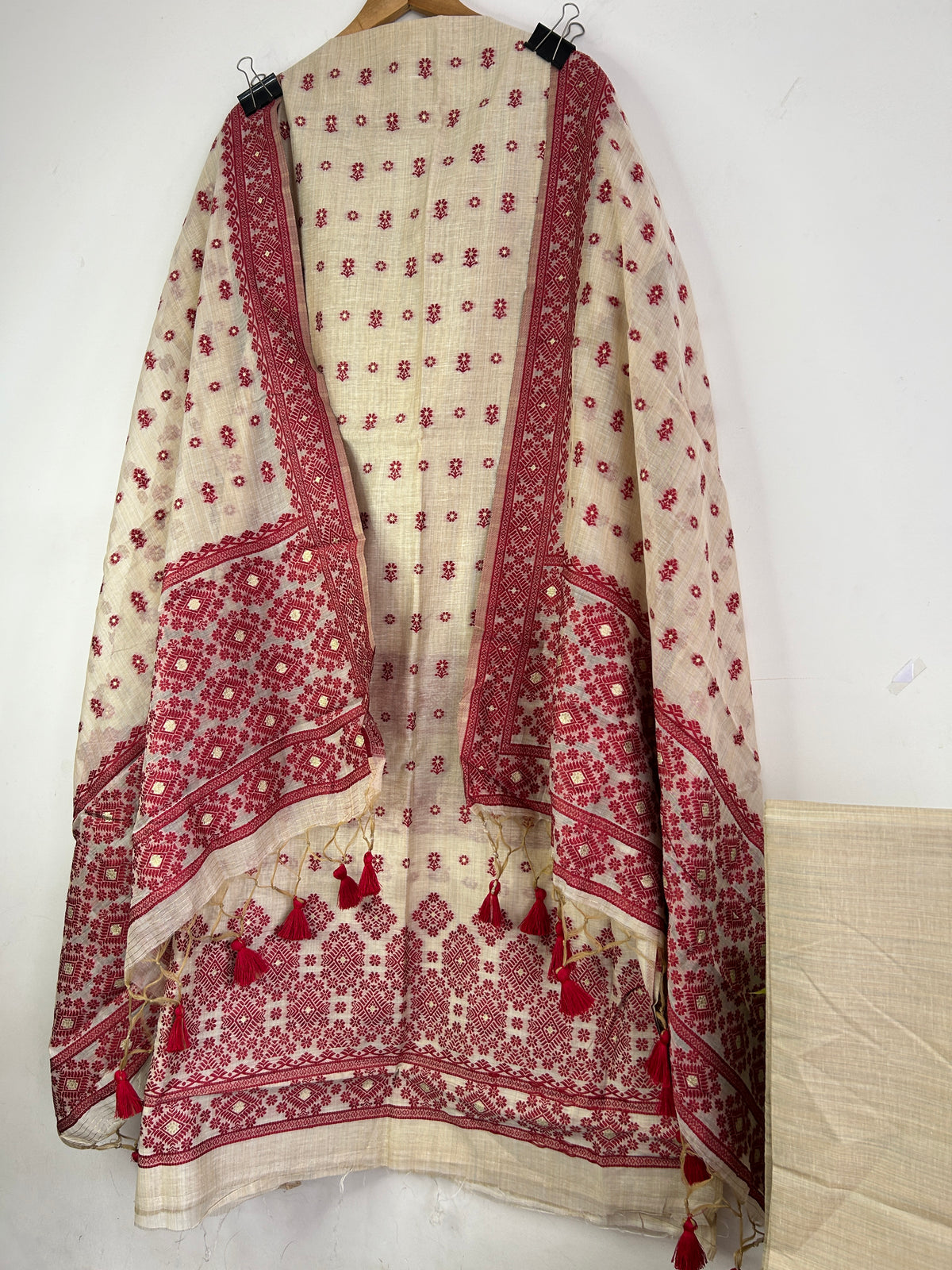 Assam Muga Cotton Hand Woven Dress Material