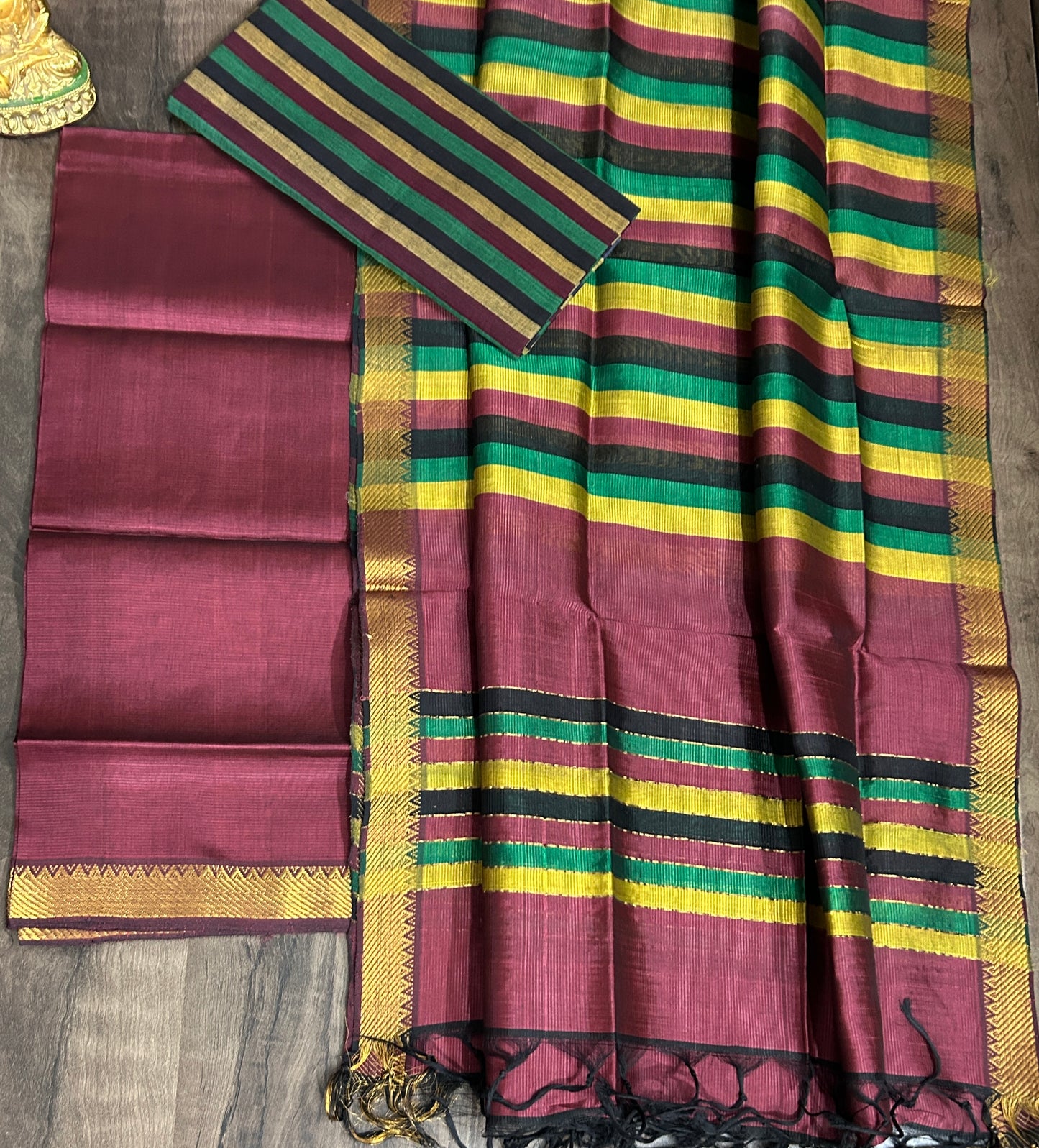 Mangalagiri Silk Cotton Dress Material