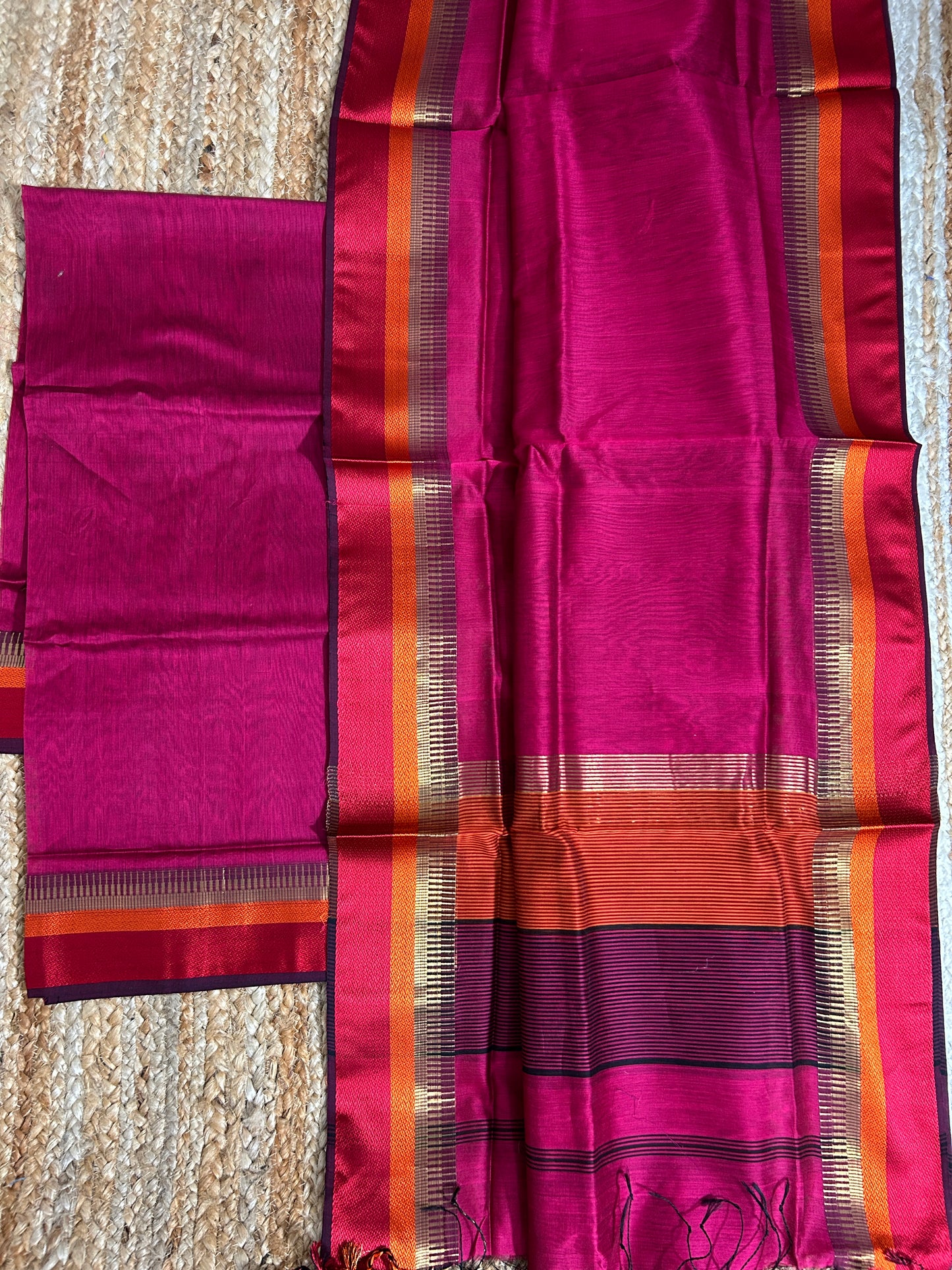 Maheshwari Silk Cotton Dress Material