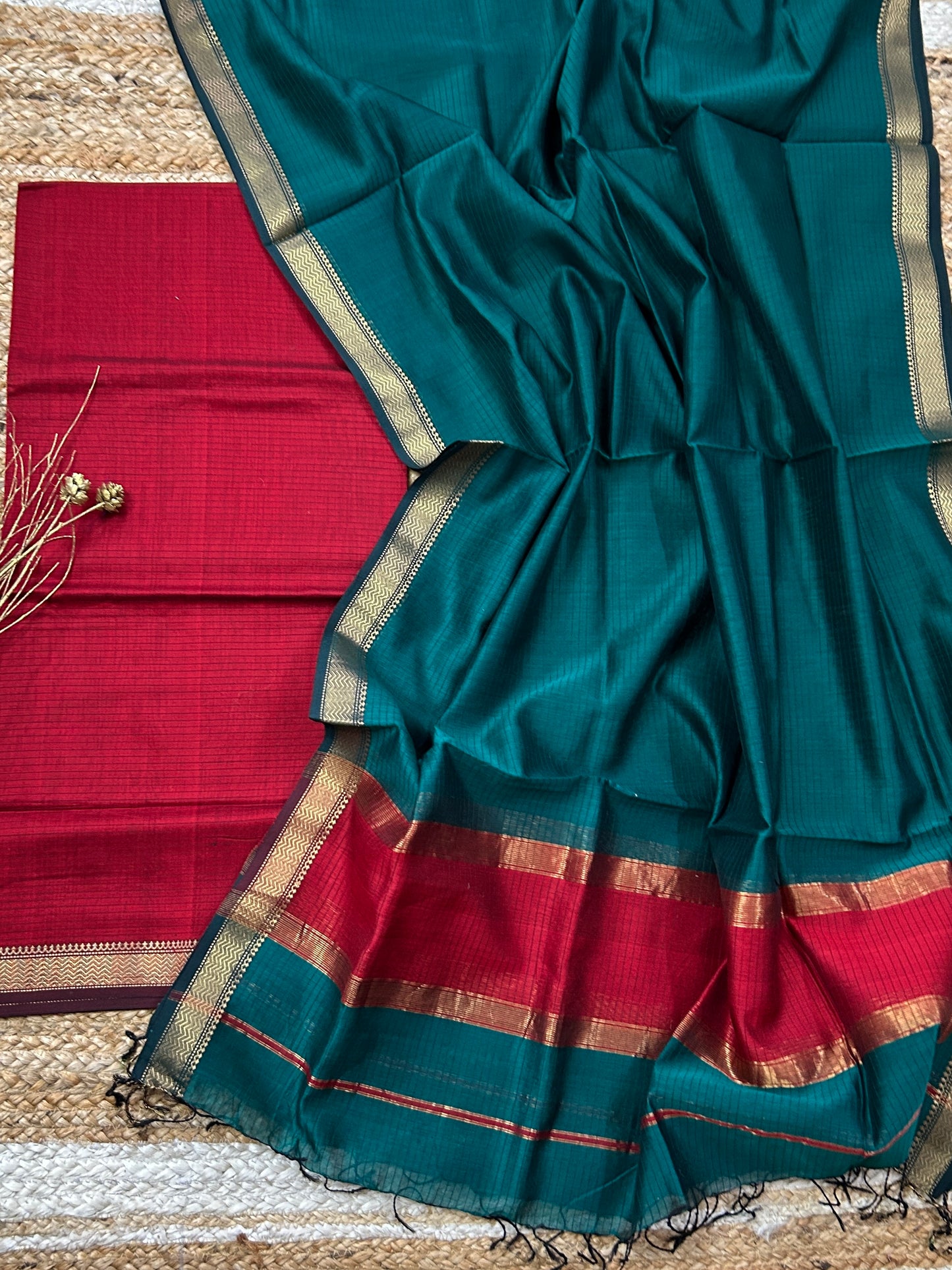 Maheshwari Silk Cotton Dress Material
