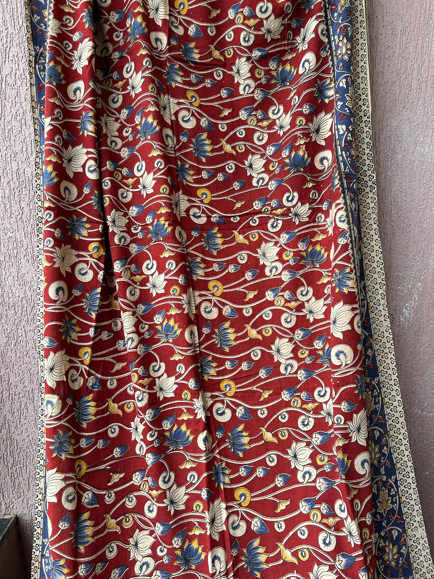 Kalamkari Cotton Saree with Blouse