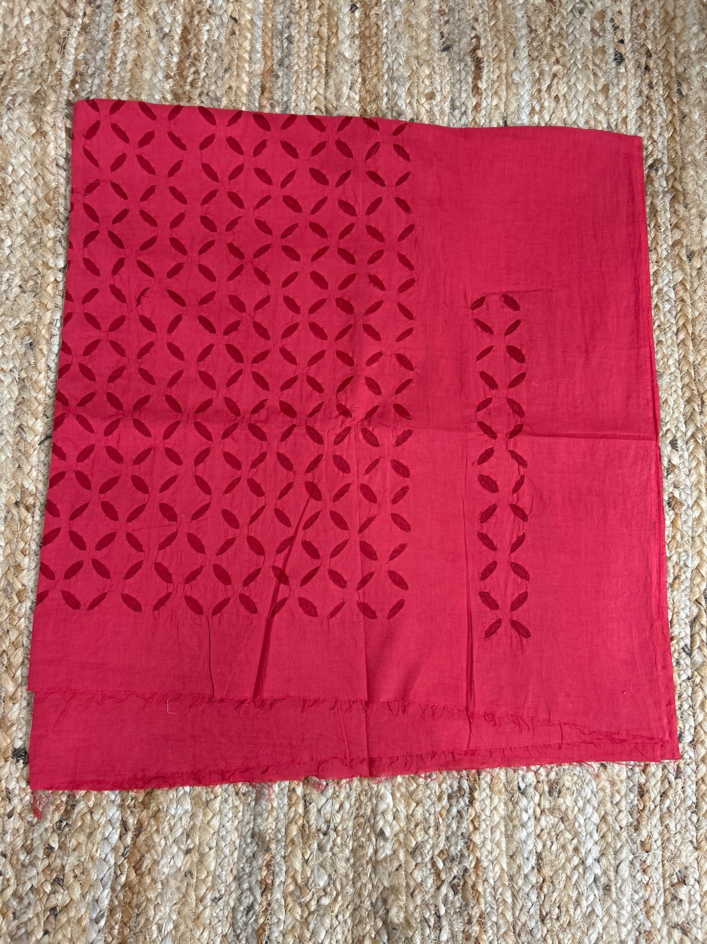 Appliqué work Cotton Kurti fabric