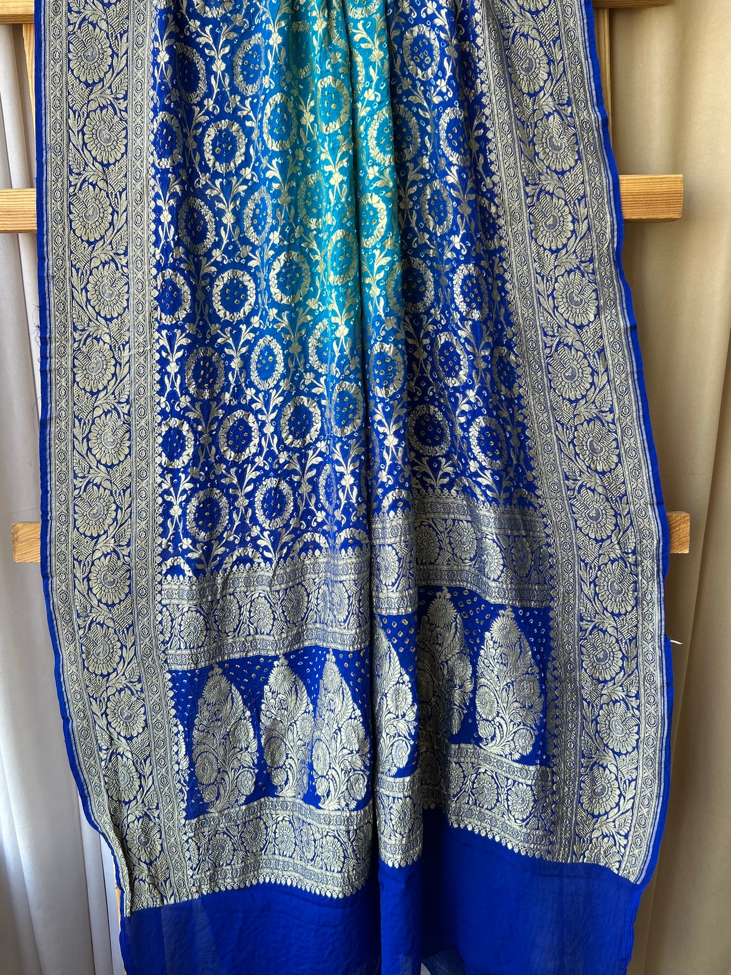 Pure Georgette Bandhej Neemjari Dupatta