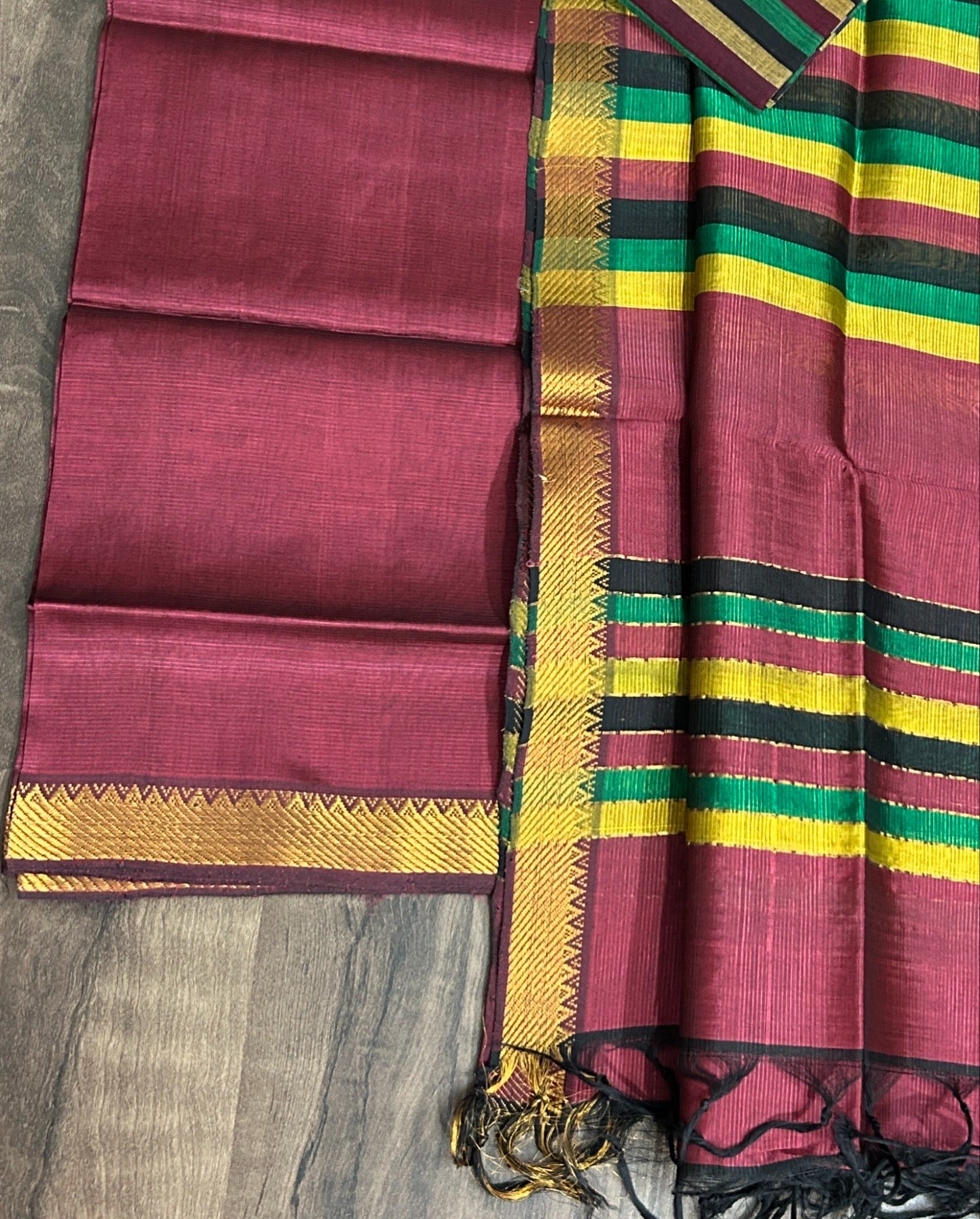 Mangalagiri Silk Cotton Dress Material