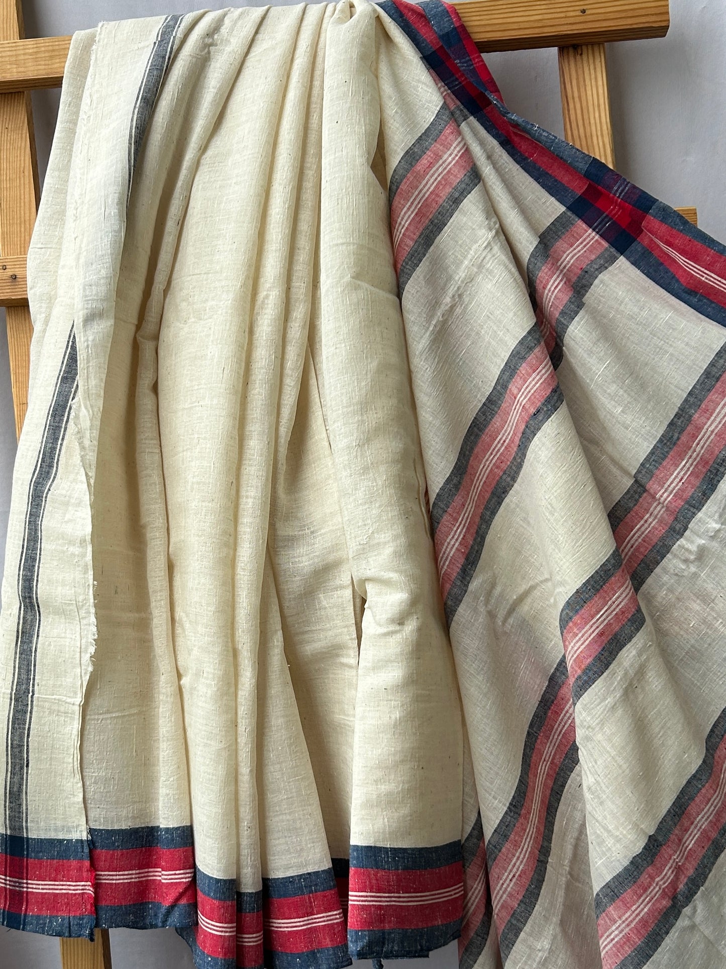 Hand Spun Hand-Woven Bengal Cotton Saree