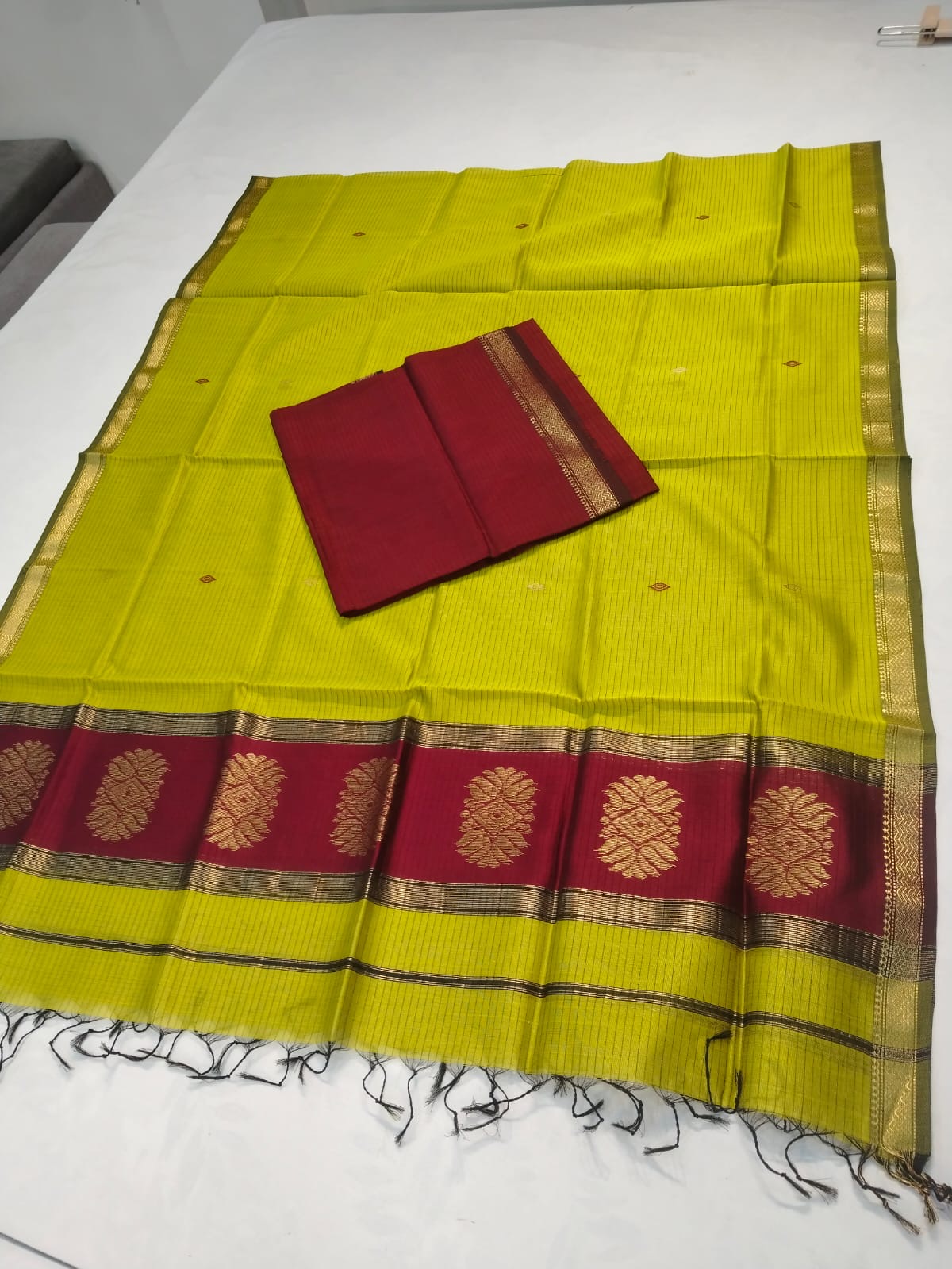 Maheshwari Silk Cotton 2 pc Dress Material