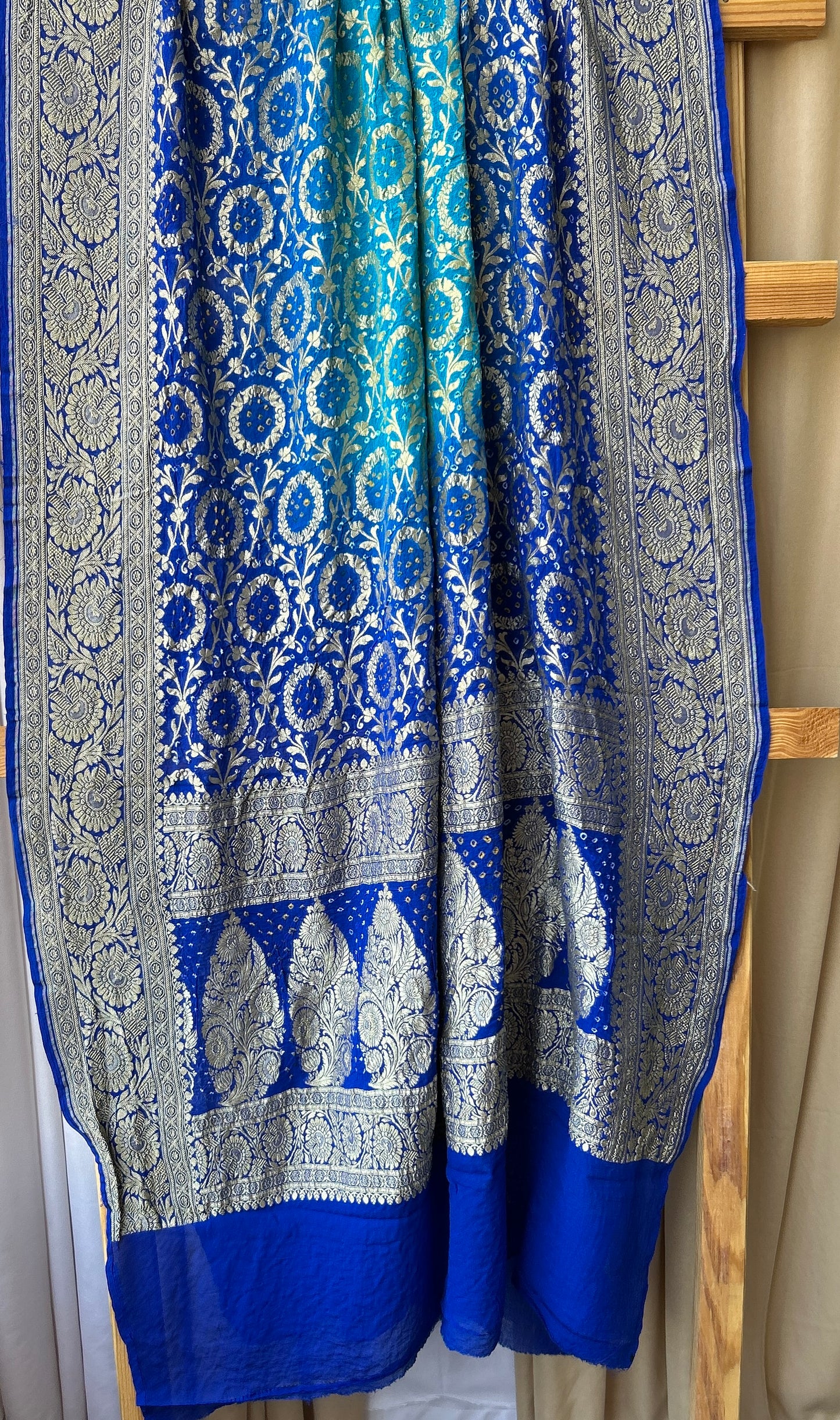 Pure Georgette Bandhej Neemjari Dupatta