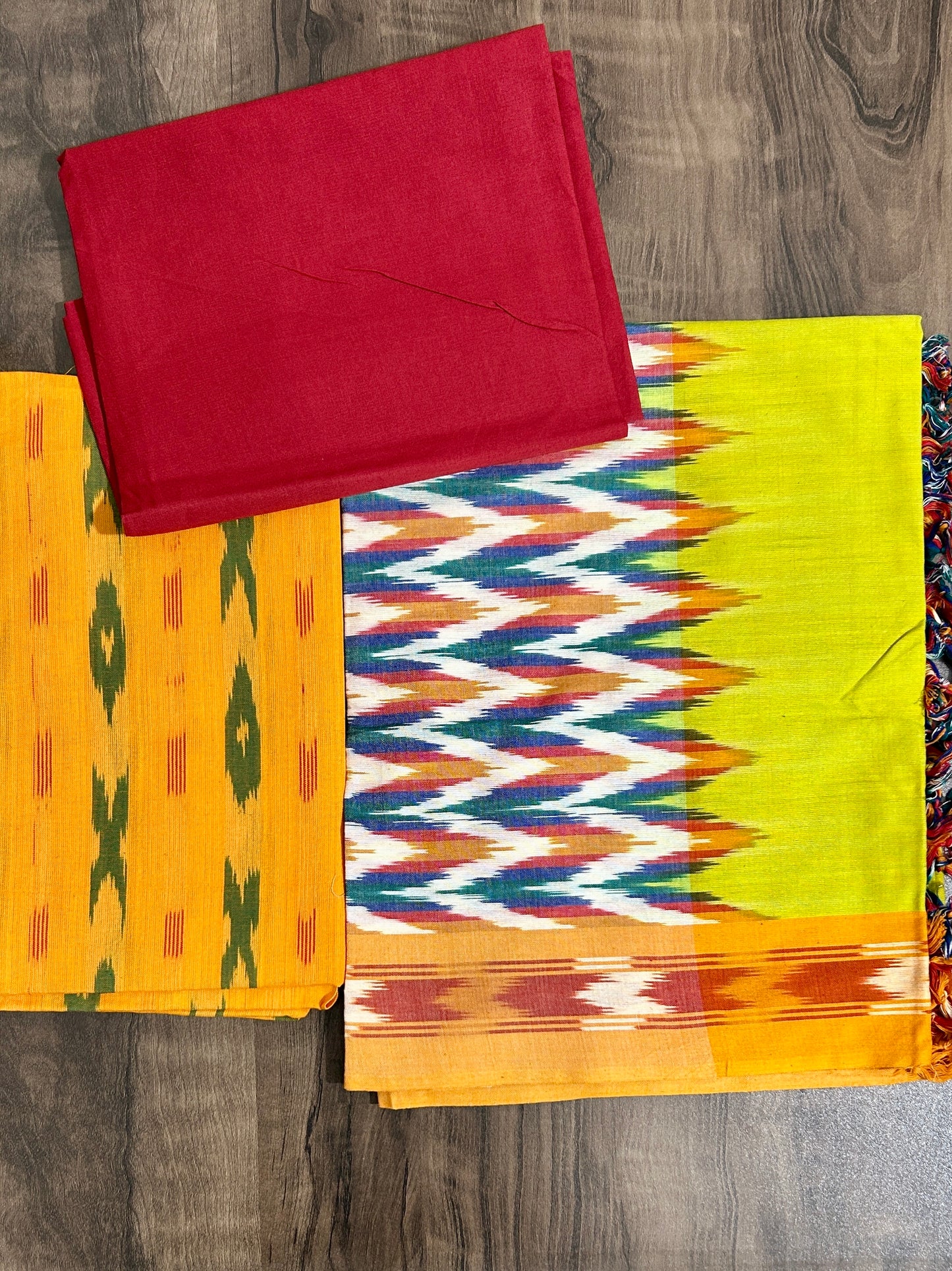 Ikat Cotton Dress Material