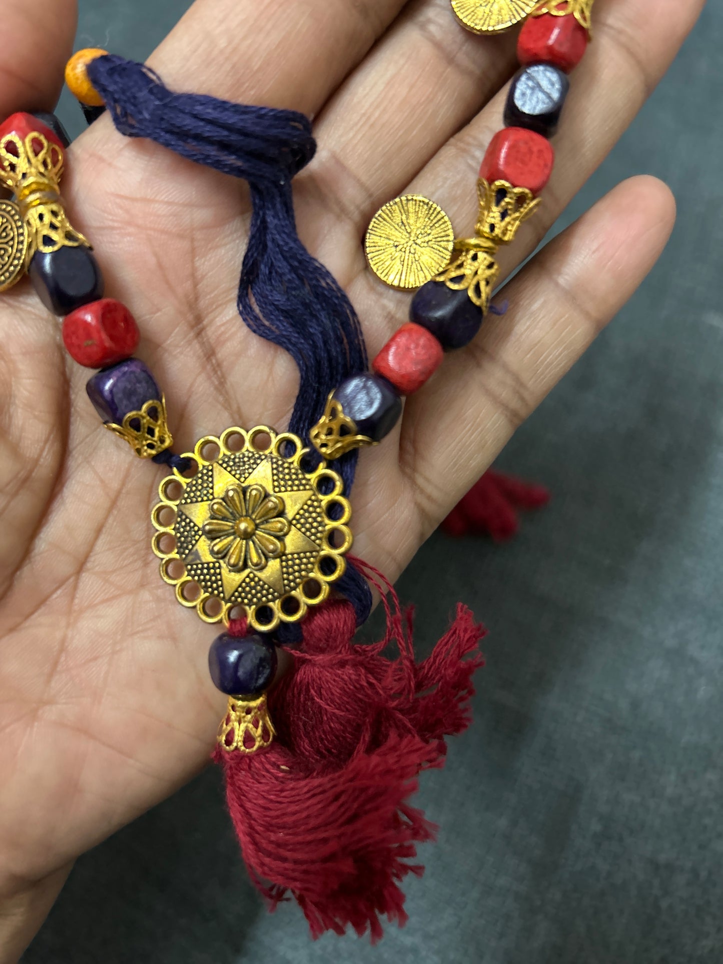 Kutchh handmade Necklace with Earrings