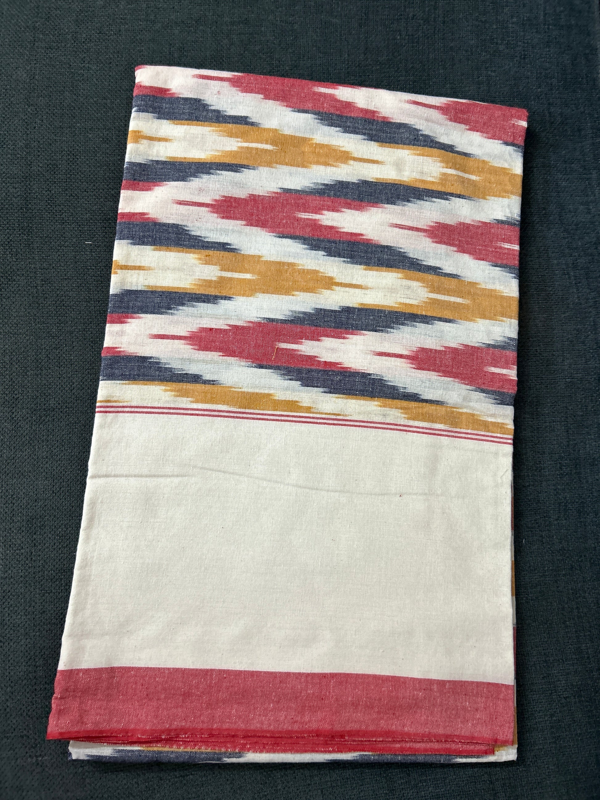 Ikat Double Cot Cotton Bedsheet
