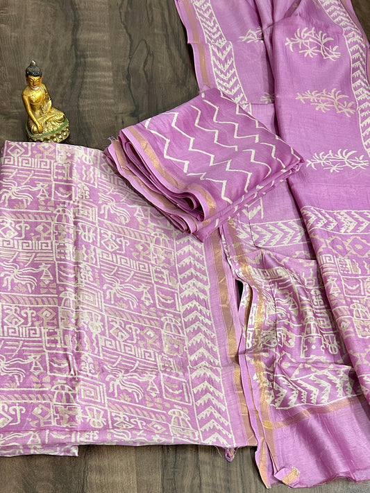 chanderi silk salwar