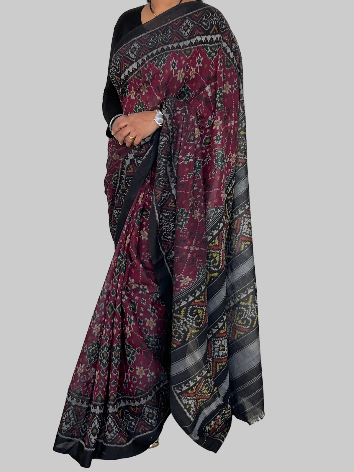 Patola Mercerised Cotton Saree