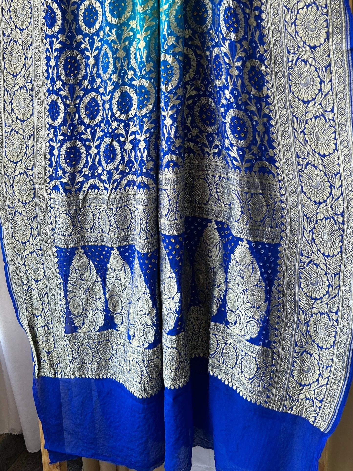 Pure Georgette Bandhej Neemjari Dupatta
