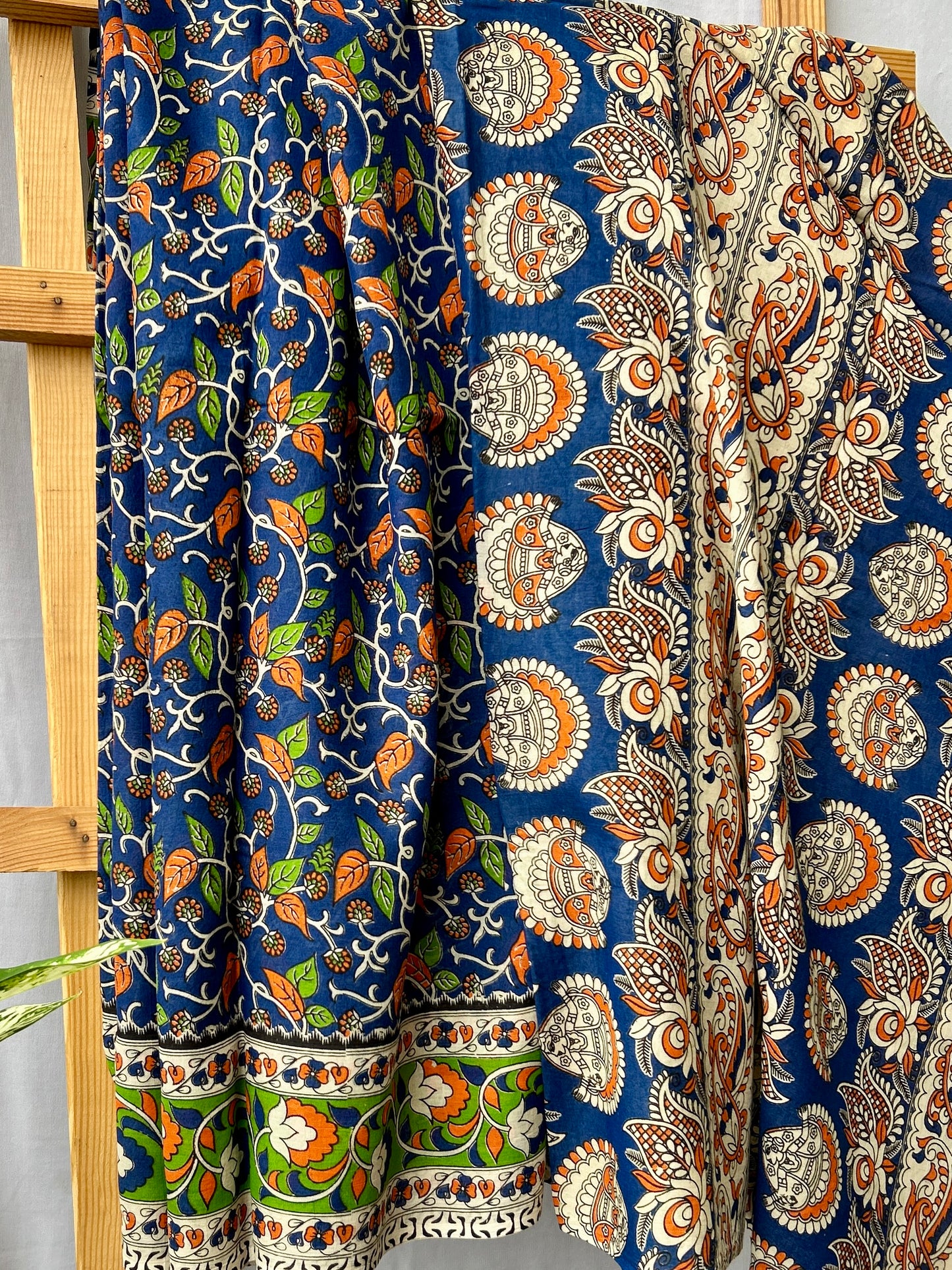 Kalamkari Cotton Saree with Blouse