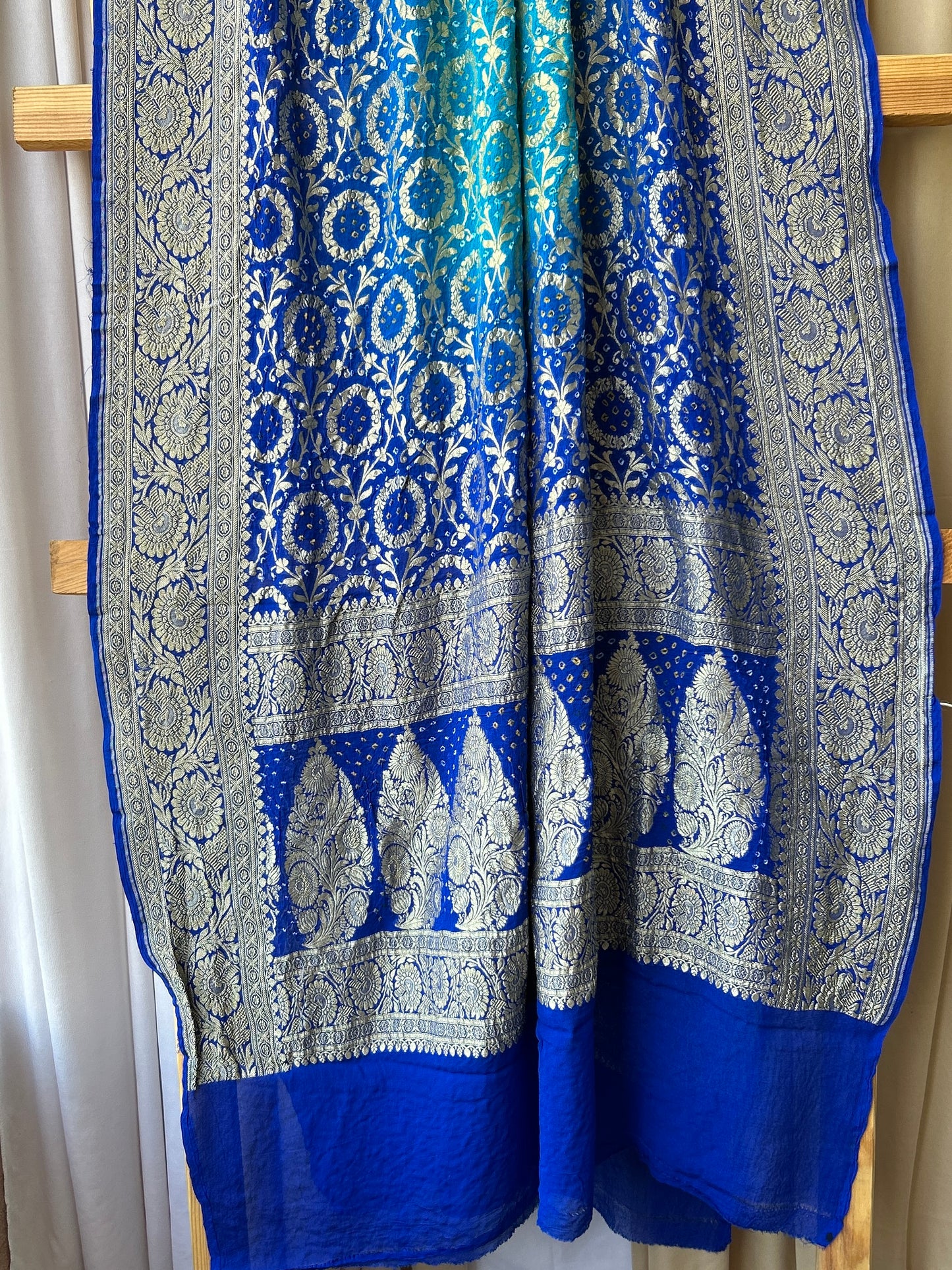 Pure Georgette Bandhej Neemjari Dupatta