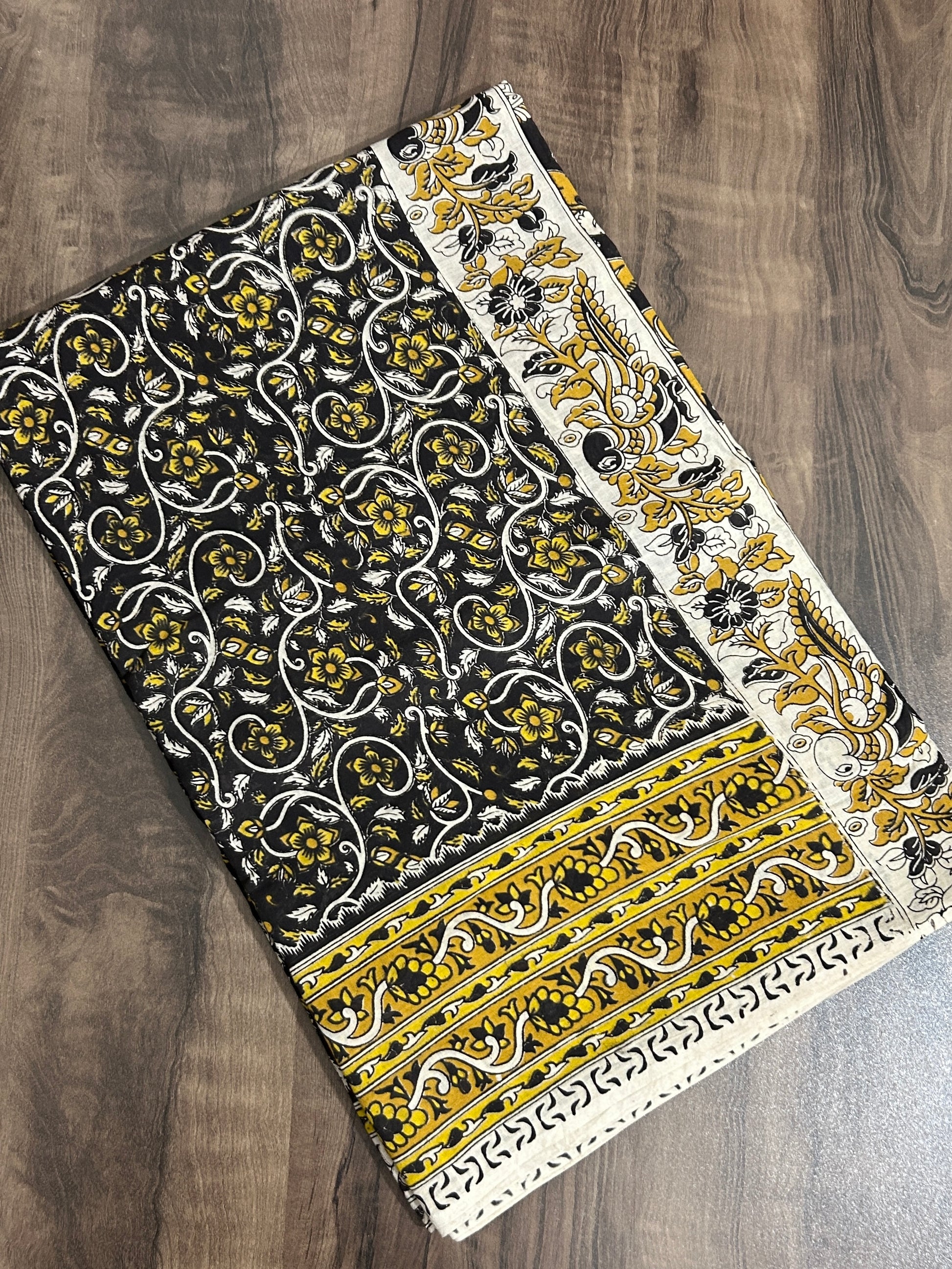 Kalamkari Cotton Saree with Blouse