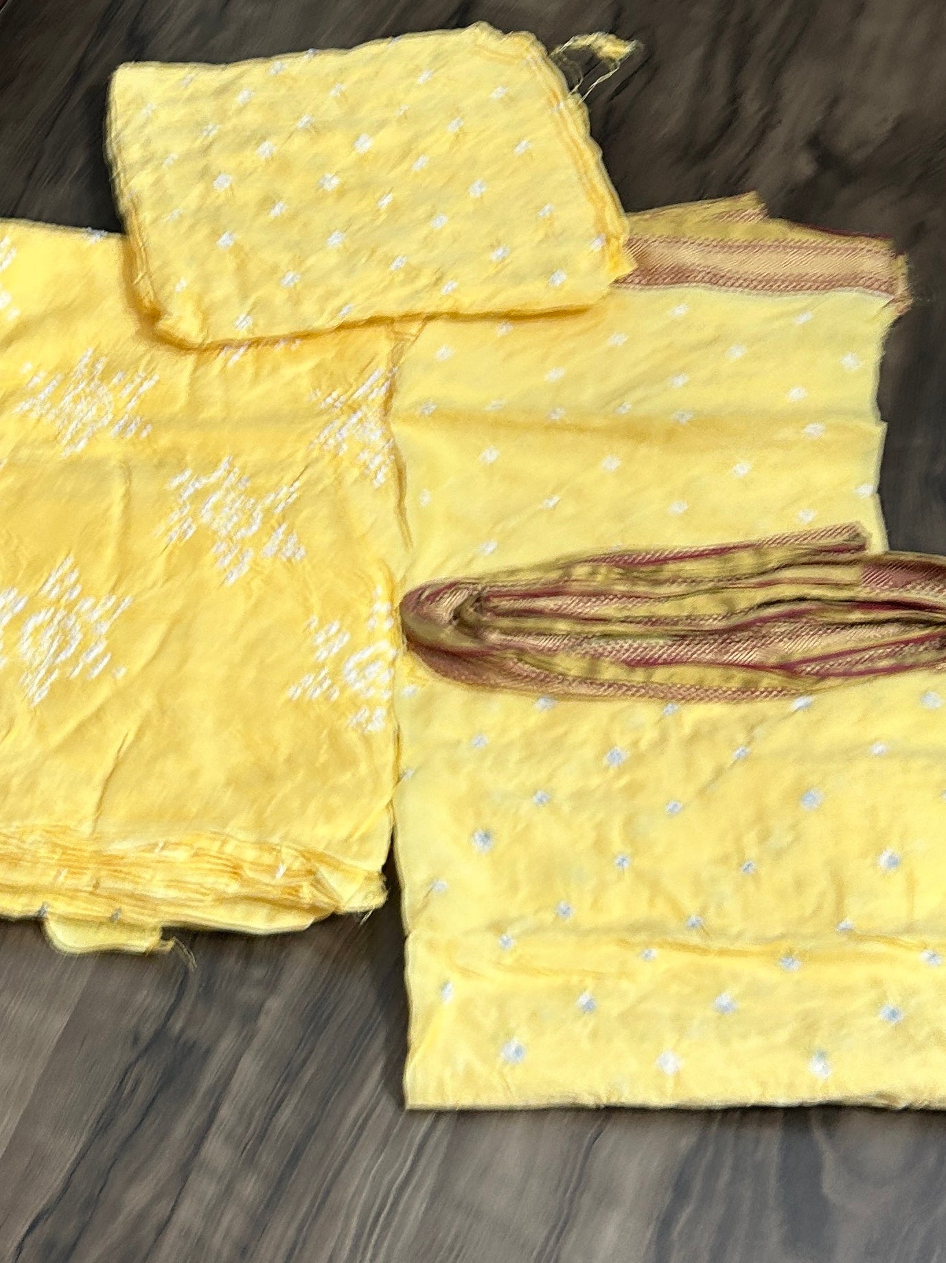 Bandhej Cotton Dress Material