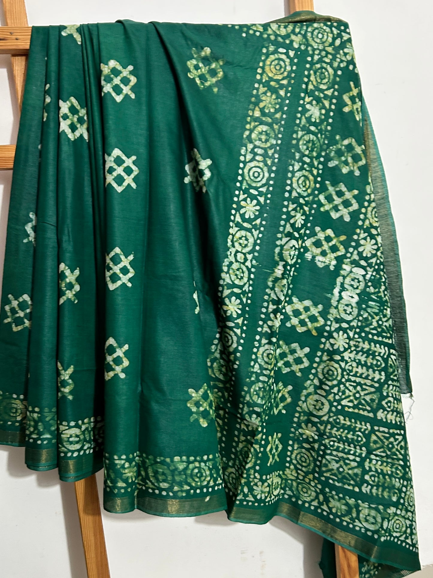 Batik Soft Silk Saree with Blouse