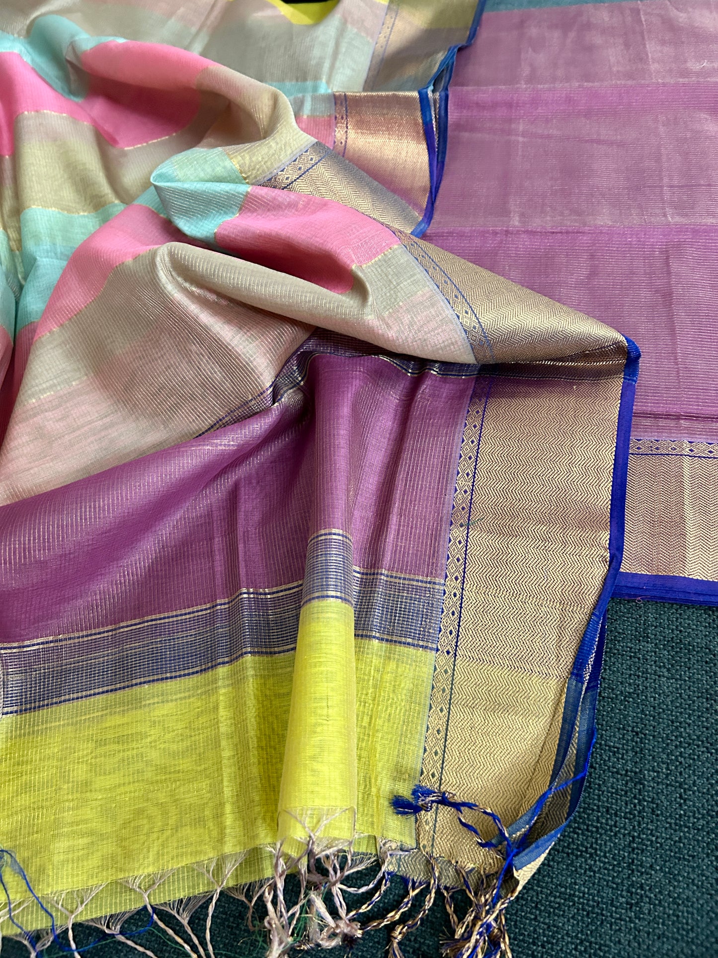Maheshwari Tissue Silk Dress Material