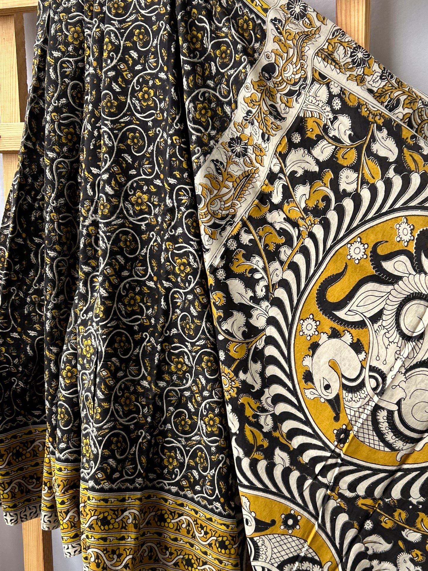 Kalamkari Cotton Saree with Blouse