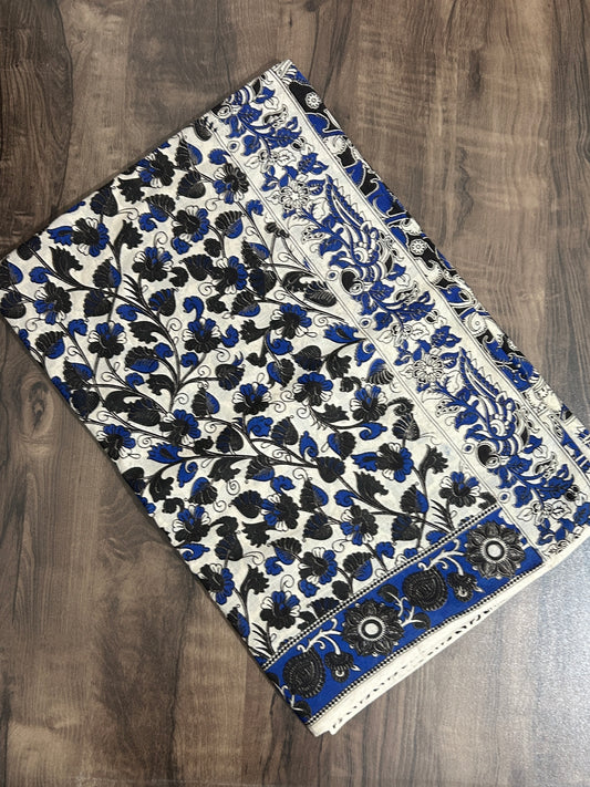 Kalamkari Cotton Saree with Blouse