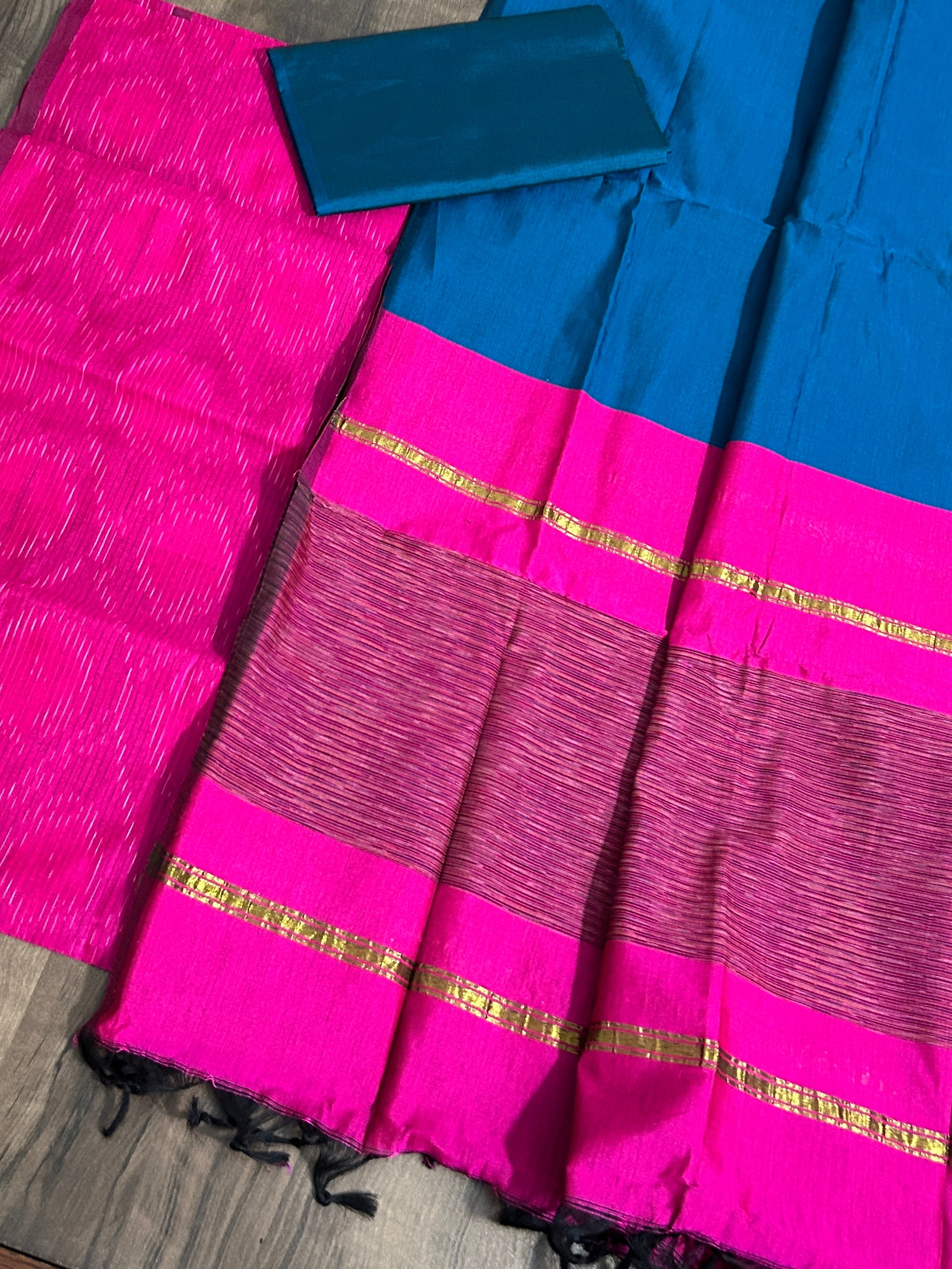 Ikat Cotton Silk Dress Material