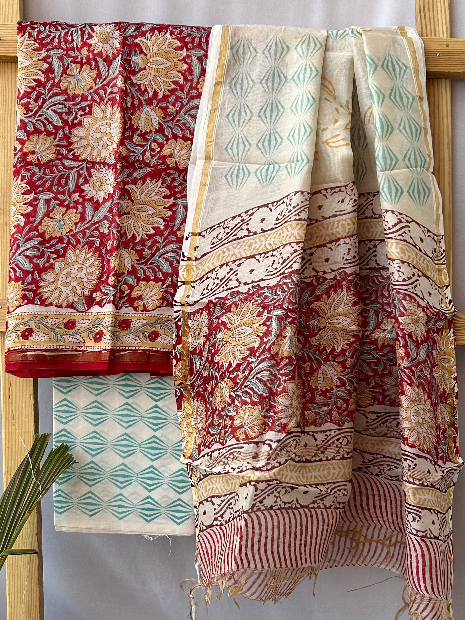 chanderi silk cotton dress material