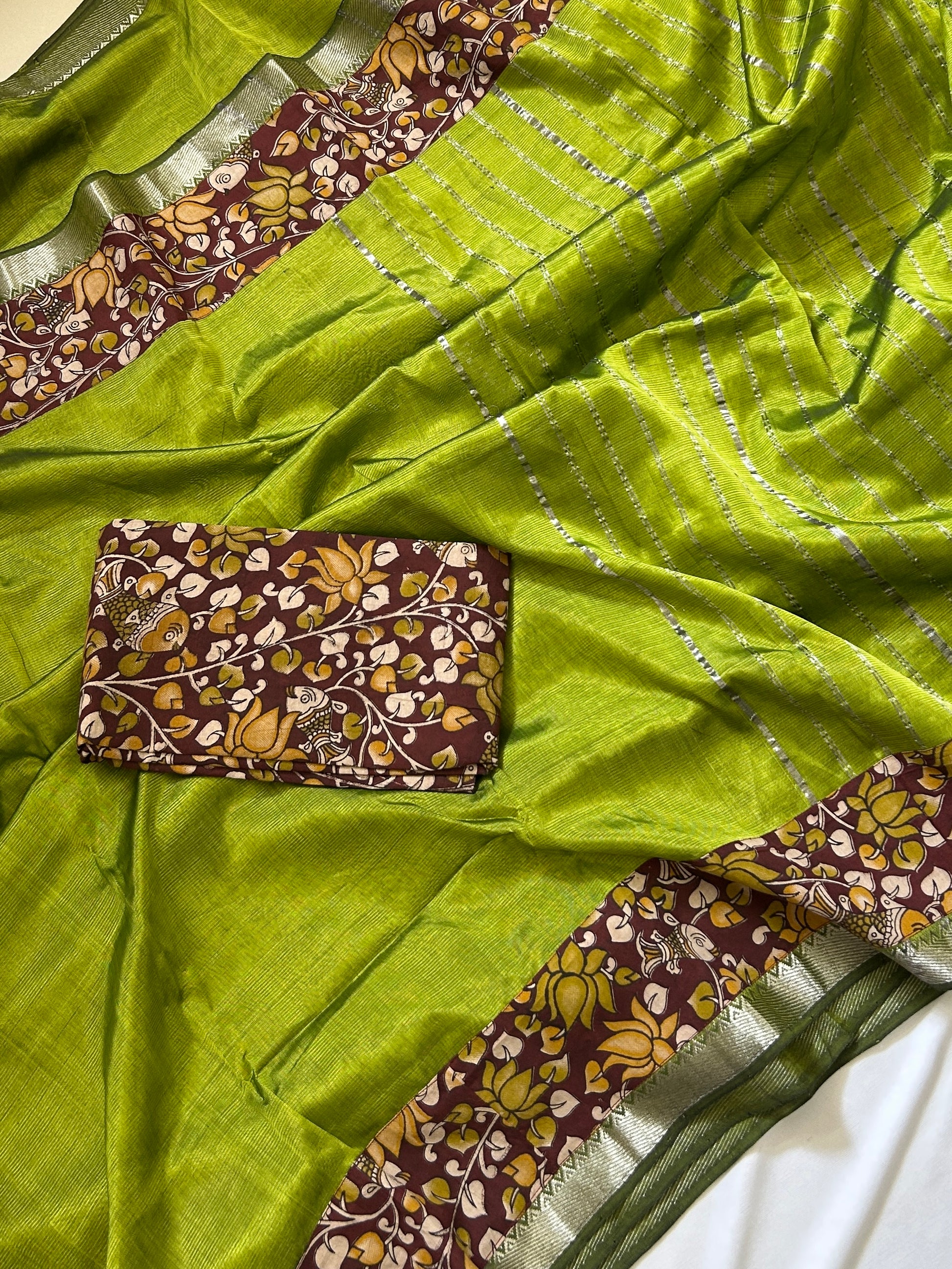 Mangalgiri Silk Saree with Nizaam Border