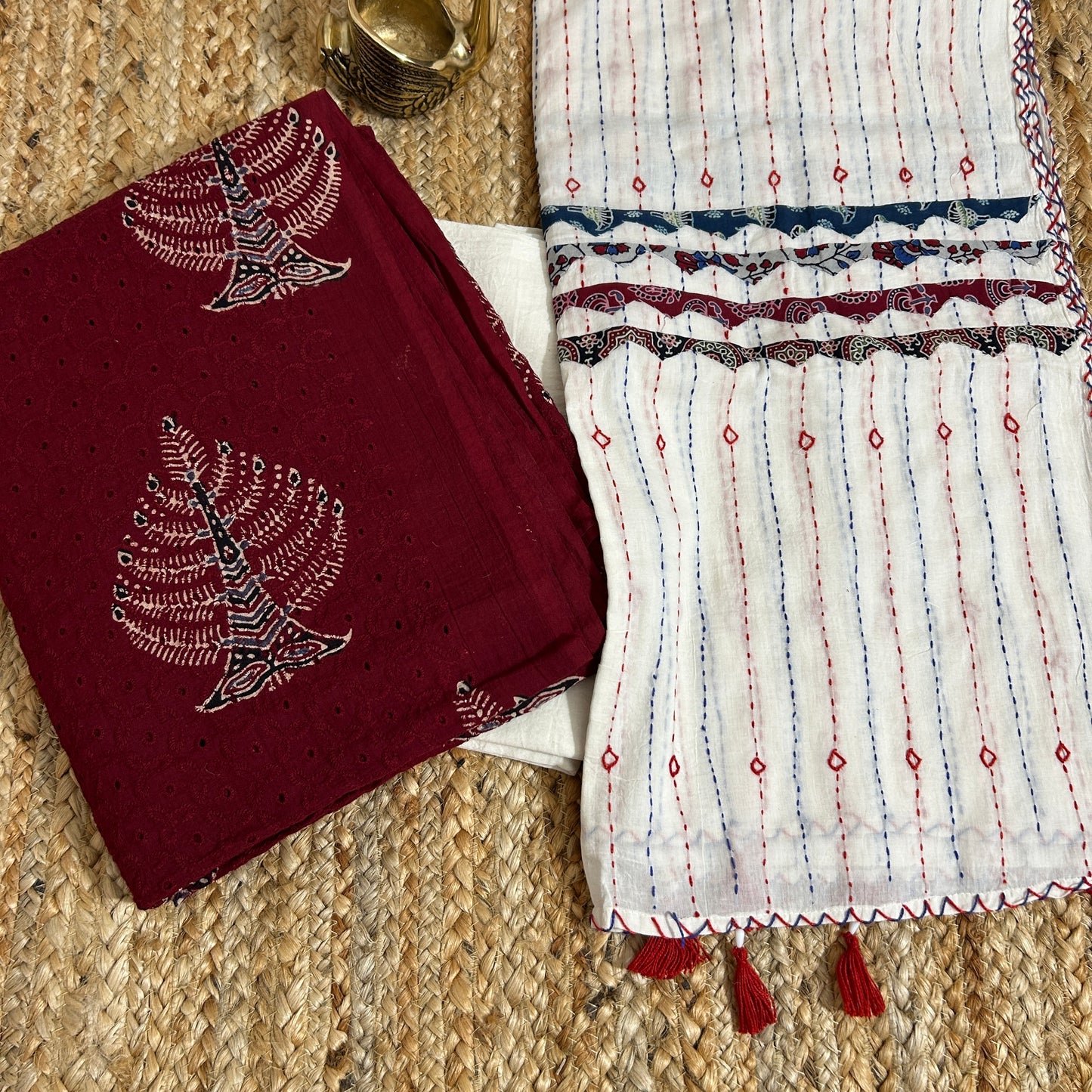 Ajrakh Cotton hakoba Dress Material