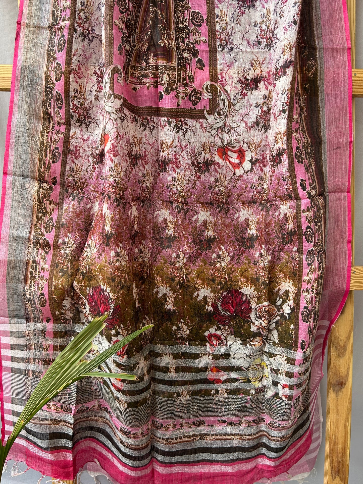 Pure Linen Digital Print Dupatta