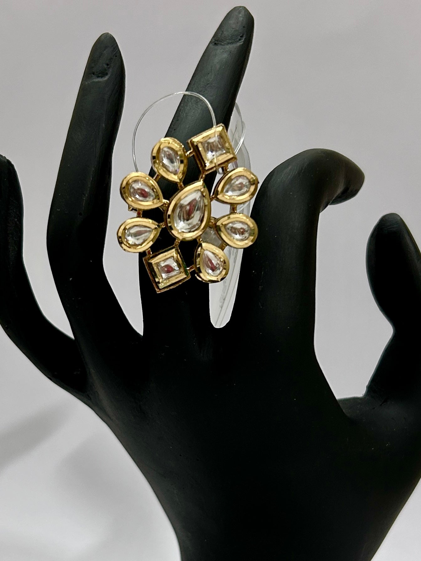 Kundan Cocktail Finger Ring